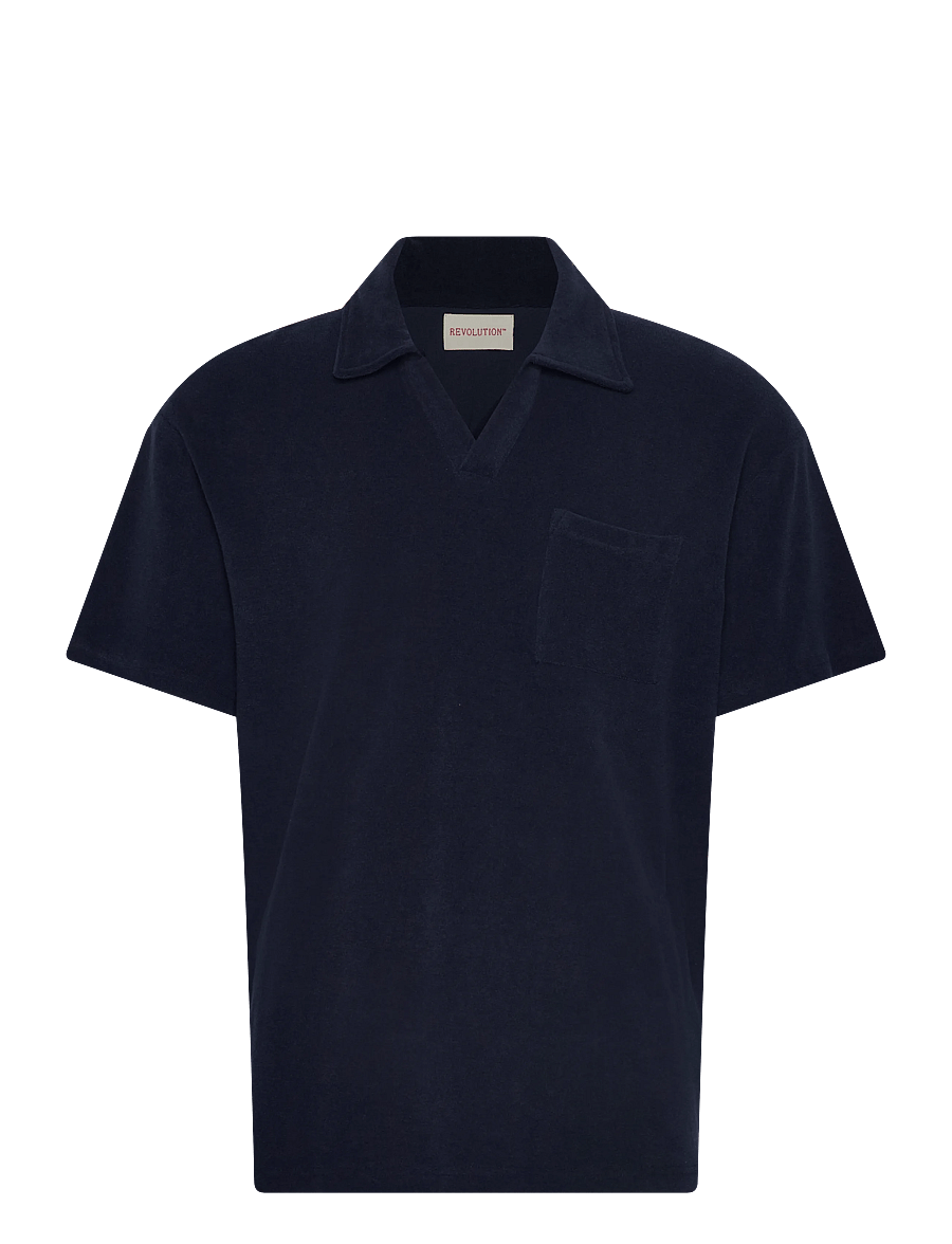 Revolution - Terry Polo Shirt - kurzärmelig - navy - 1