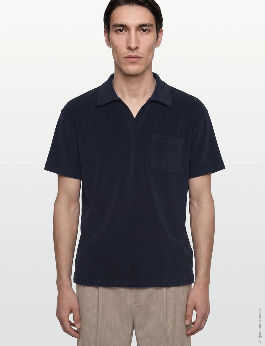 Revolution - Terry Polo Shirt - kurzärmelig - navy - 3