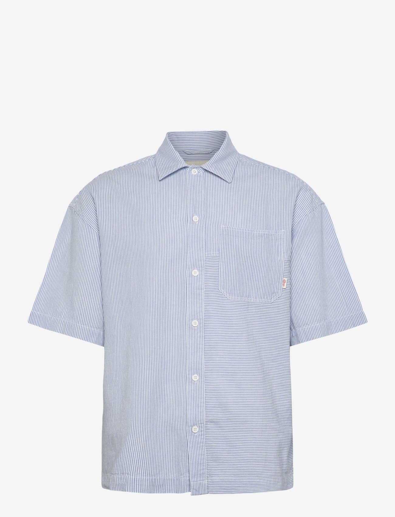 Revolution - Oversize Short-sleeved Shirt - kortærmede skjorter - blue - 1