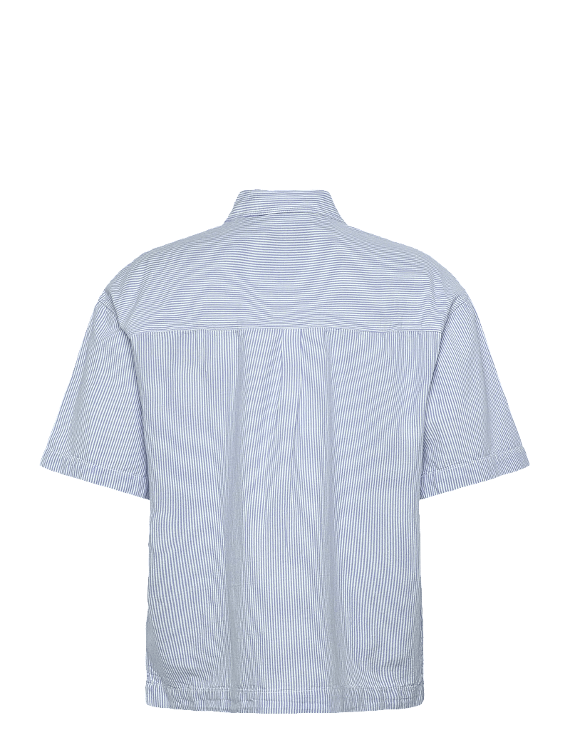 Revolution - Oversize Short-sleeved Shirt - kortærmede skjorter - blue - 2