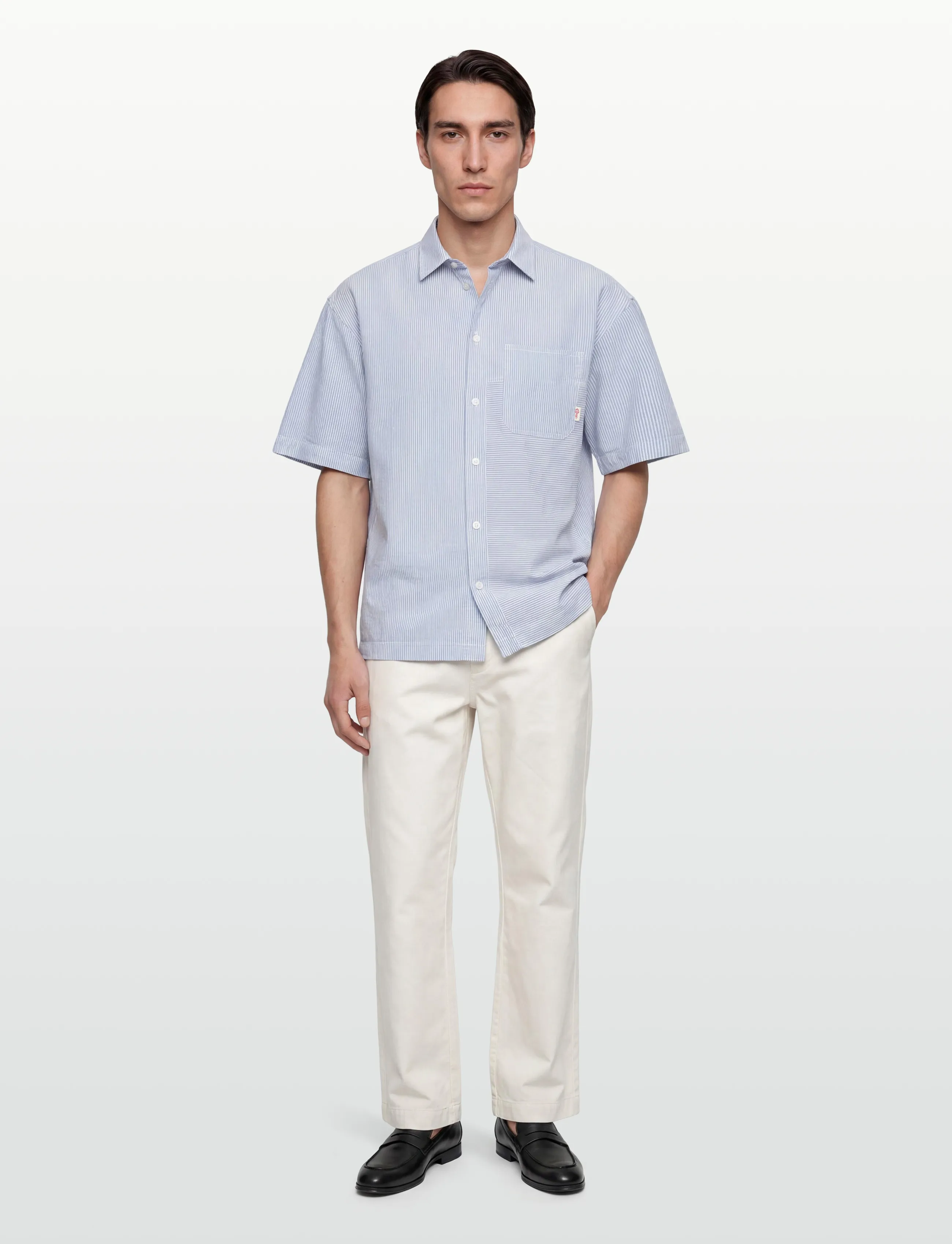 Revolution Oversize Short-Sleeved Shirt, XL, Shirts, Blau - Short-sleeved Männerswear