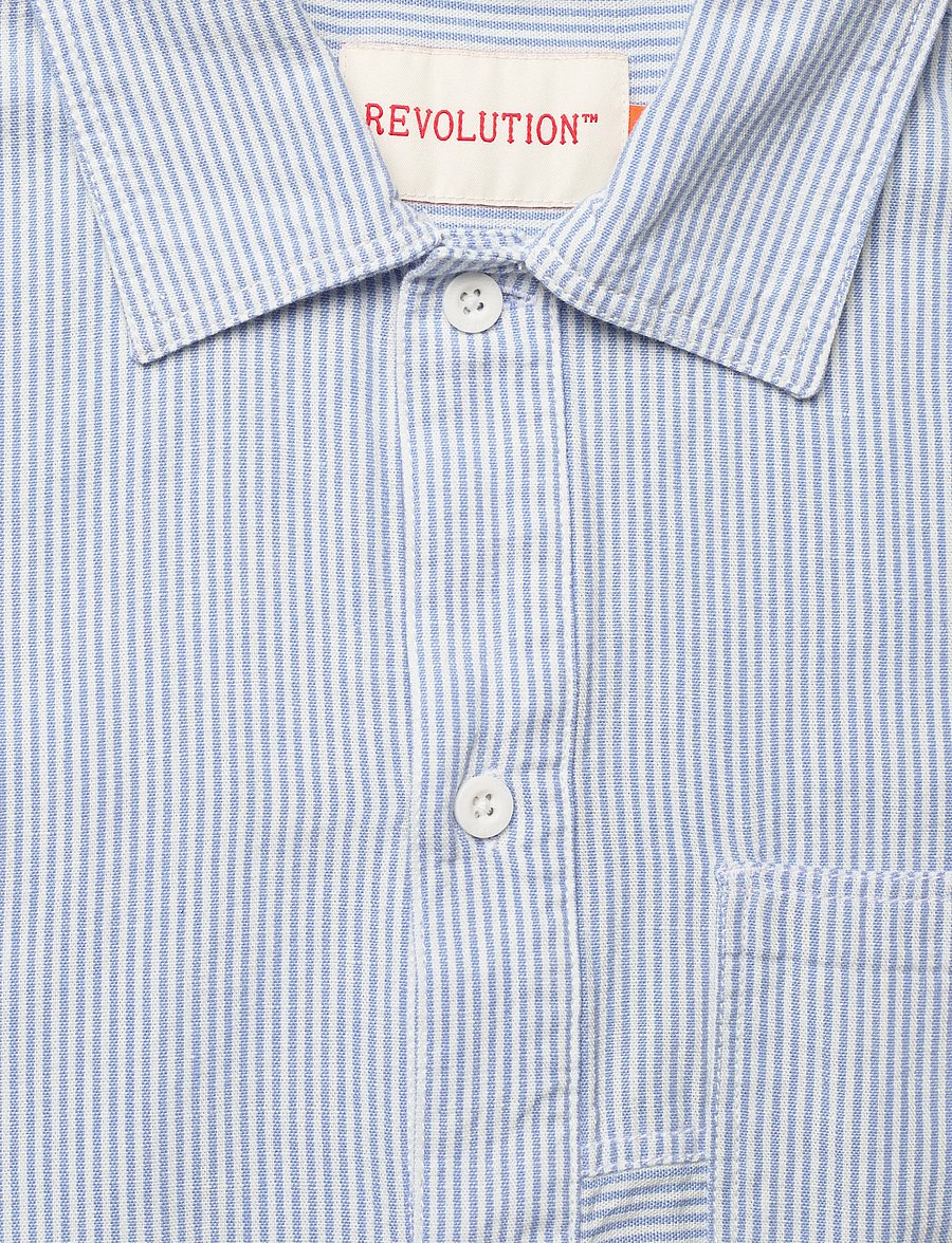 Revolution - Oversize Short-sleeved Shirt - krekli ar īsām piedurknēm - blue - 5