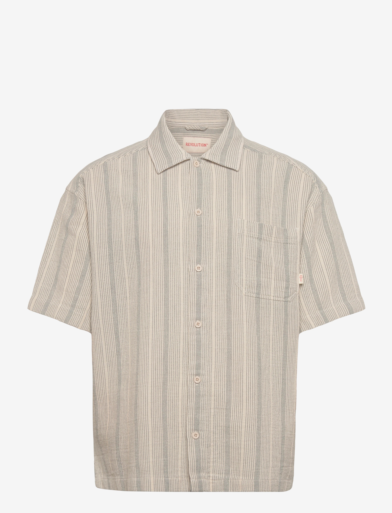Revolution - Oversize Short-sleeved Shirt - kurzarmhemden - offwhite - 0