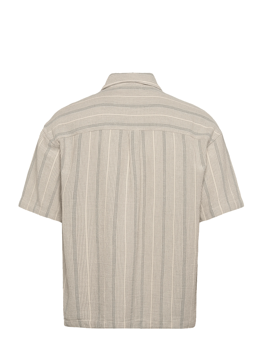 Revolution - Oversize Short-sleeved Shirt - kortärmade skjortor - offwhite - 1
