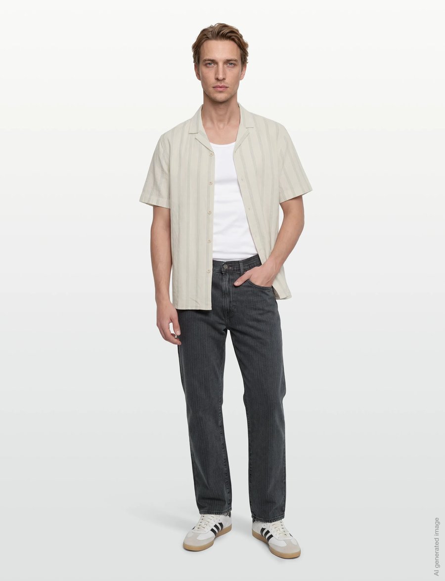 Revolution - Short-sleeved Cuban Shirt - kortärmade skjortor - blue - 0