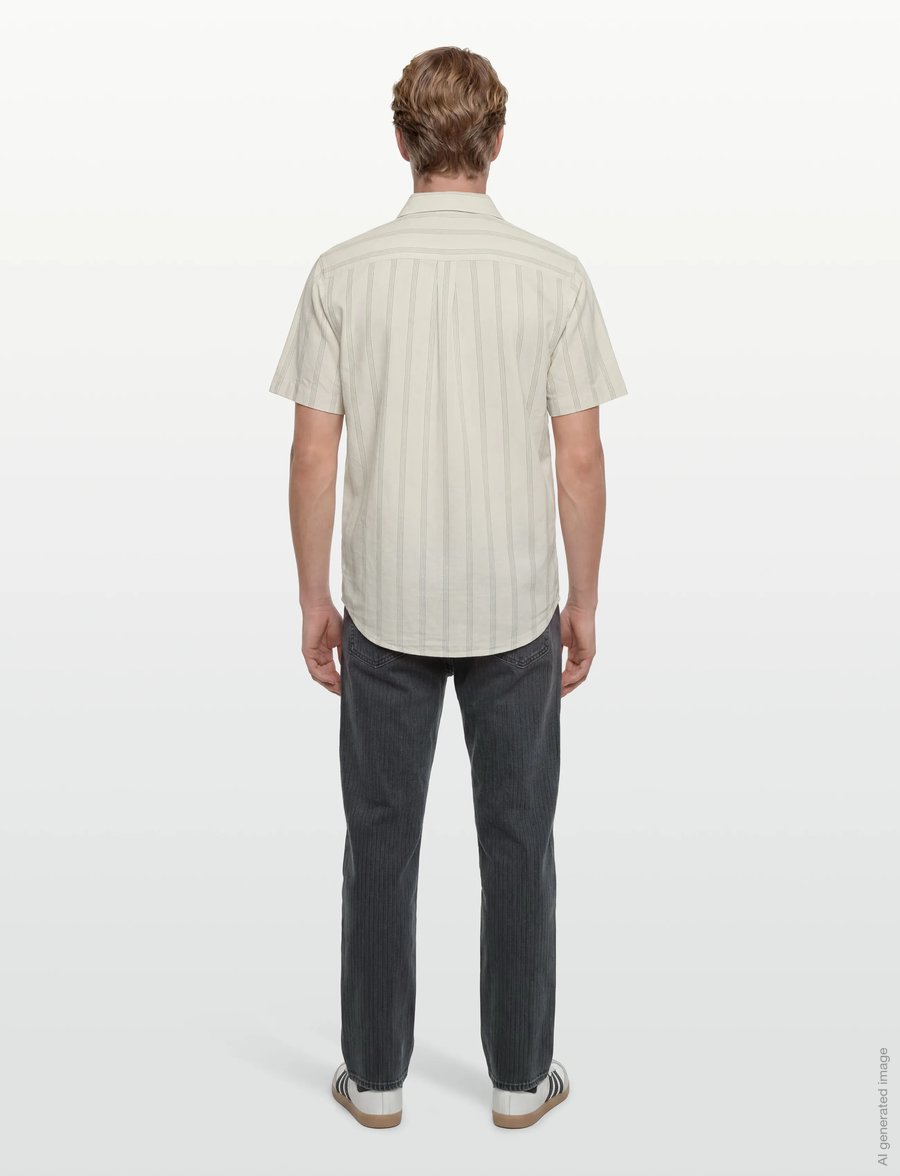 Revolution - Short-sleeved Cuban Shirt - kortärmade skjortor - blue - 4