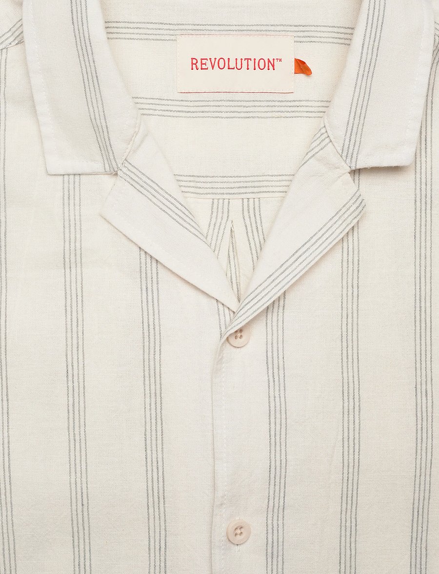 Revolution - Short-sleeved Cuban Shirt - kortärmade skjortor - blue - 5