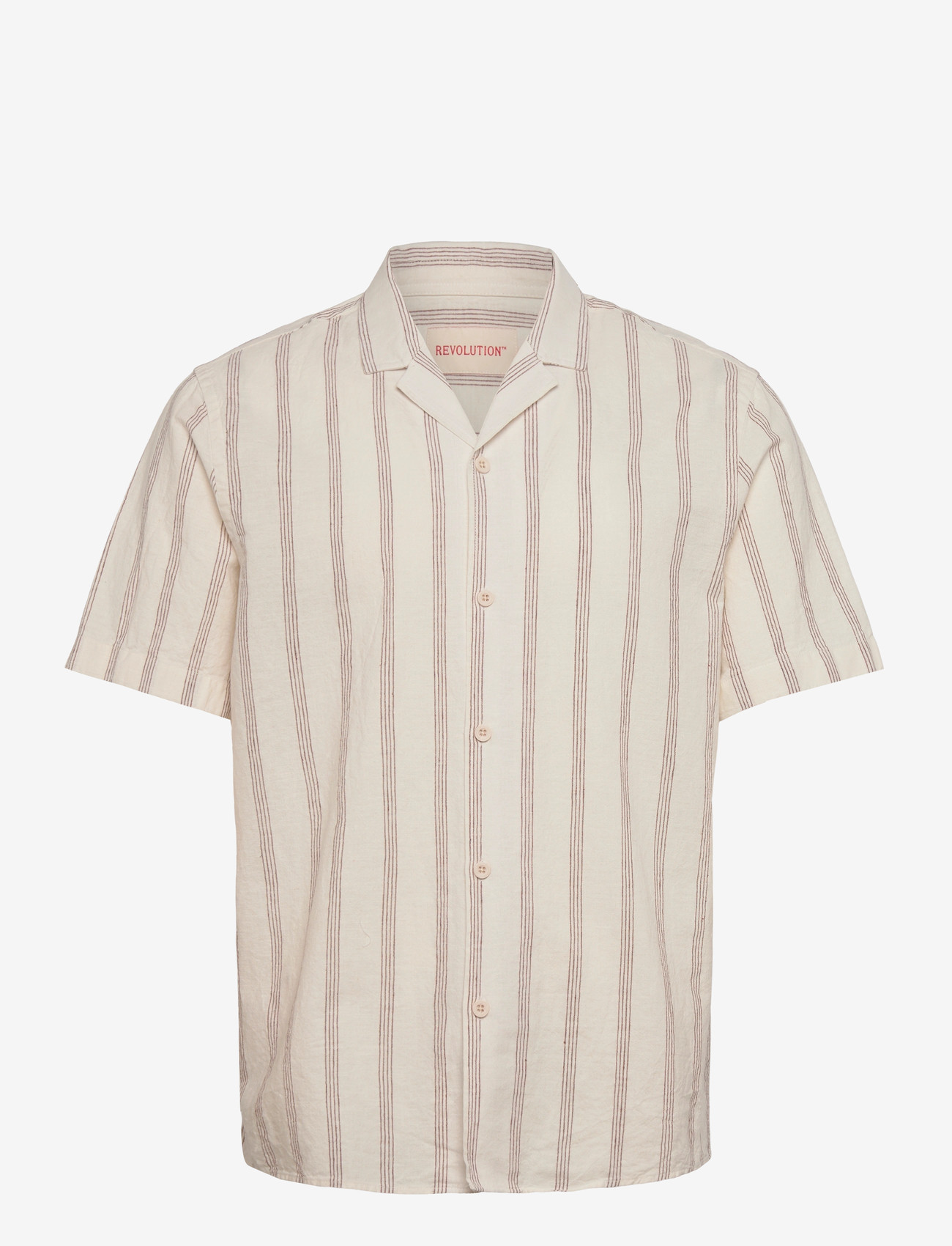 Revolution - Short-sleeved Cuban Shirt - lühikeste varrukatega särgid - darkorange - 1