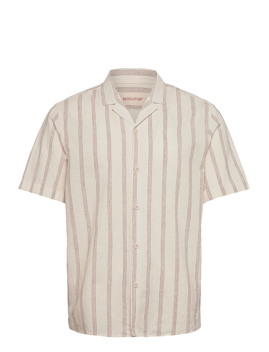 Revolution - Short-sleeved Cuban Shirt - marškiniai trumpomis rankovėmis - darkorange - 1