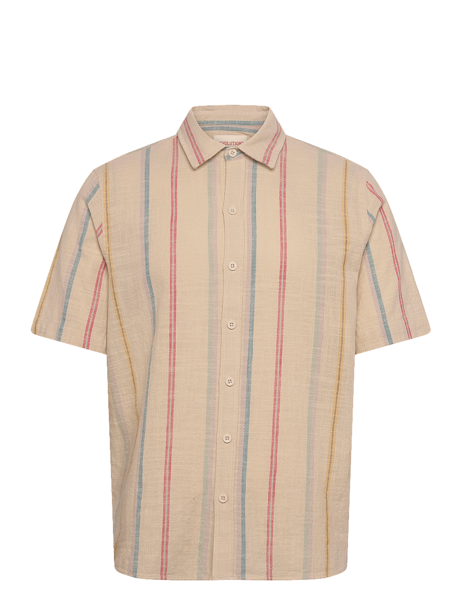 Revolution - Short-sleeved Cuban Shirt - kortærmede skjorter - purple - 1