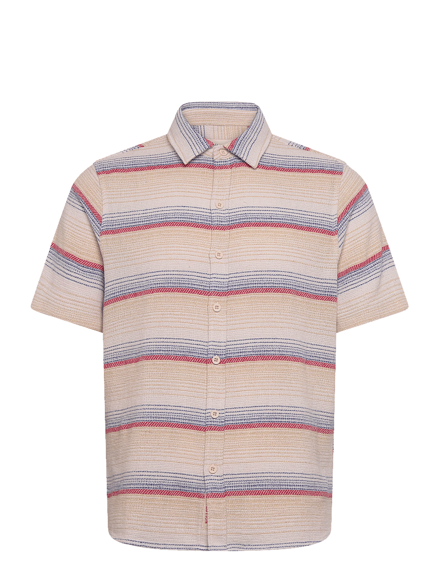 Revolution - Short-sleeved Shirt - kurzarmhemden - red - 1