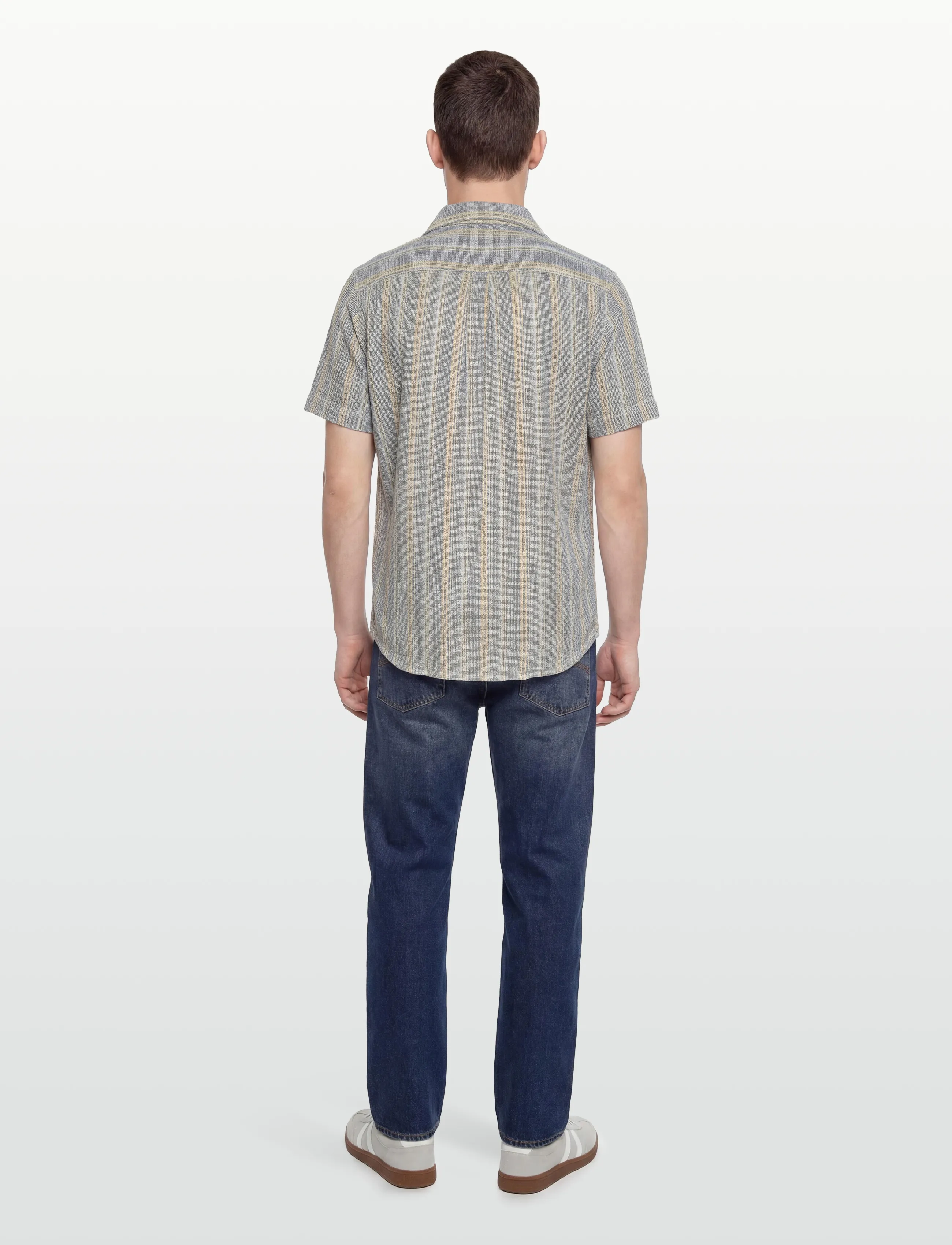 Revolution - Short-sleeved Cuban Shirt - kurzarmhemden - blue - 4