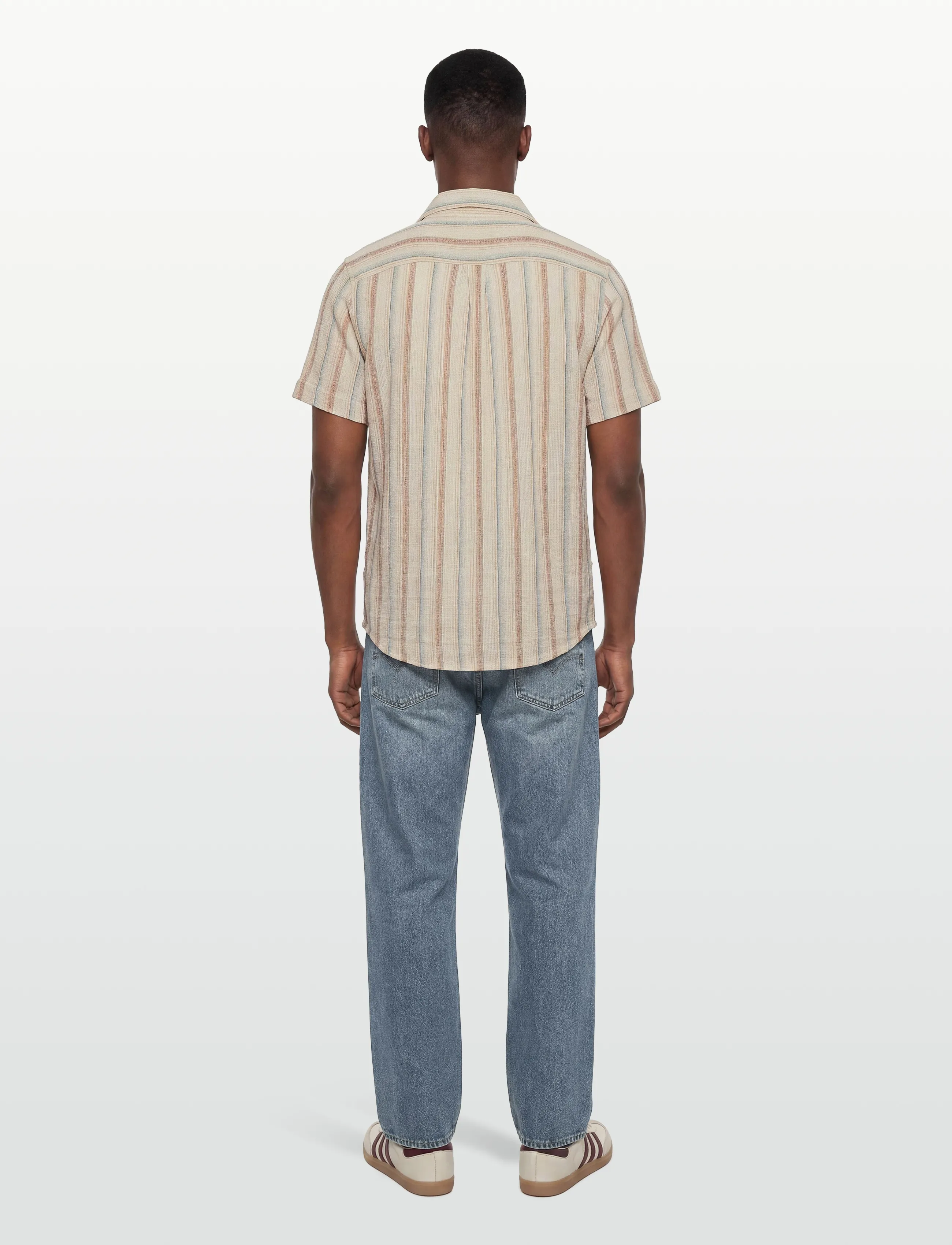 Revolution - Short-sleeved Cuban Shirt - kurzarmhemden - offwhite - 4