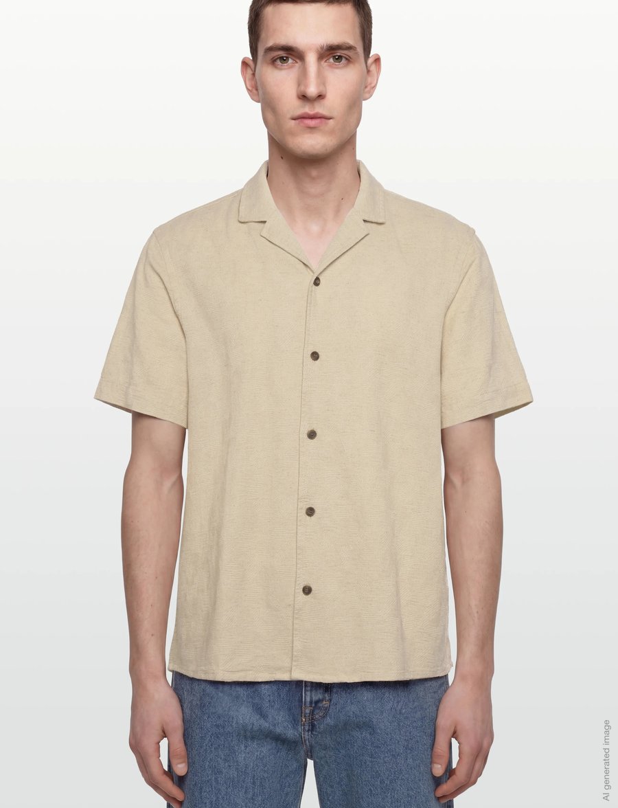 Revolution - Short-sleeved Shirt - kortermede skjorter - offwhite - 3