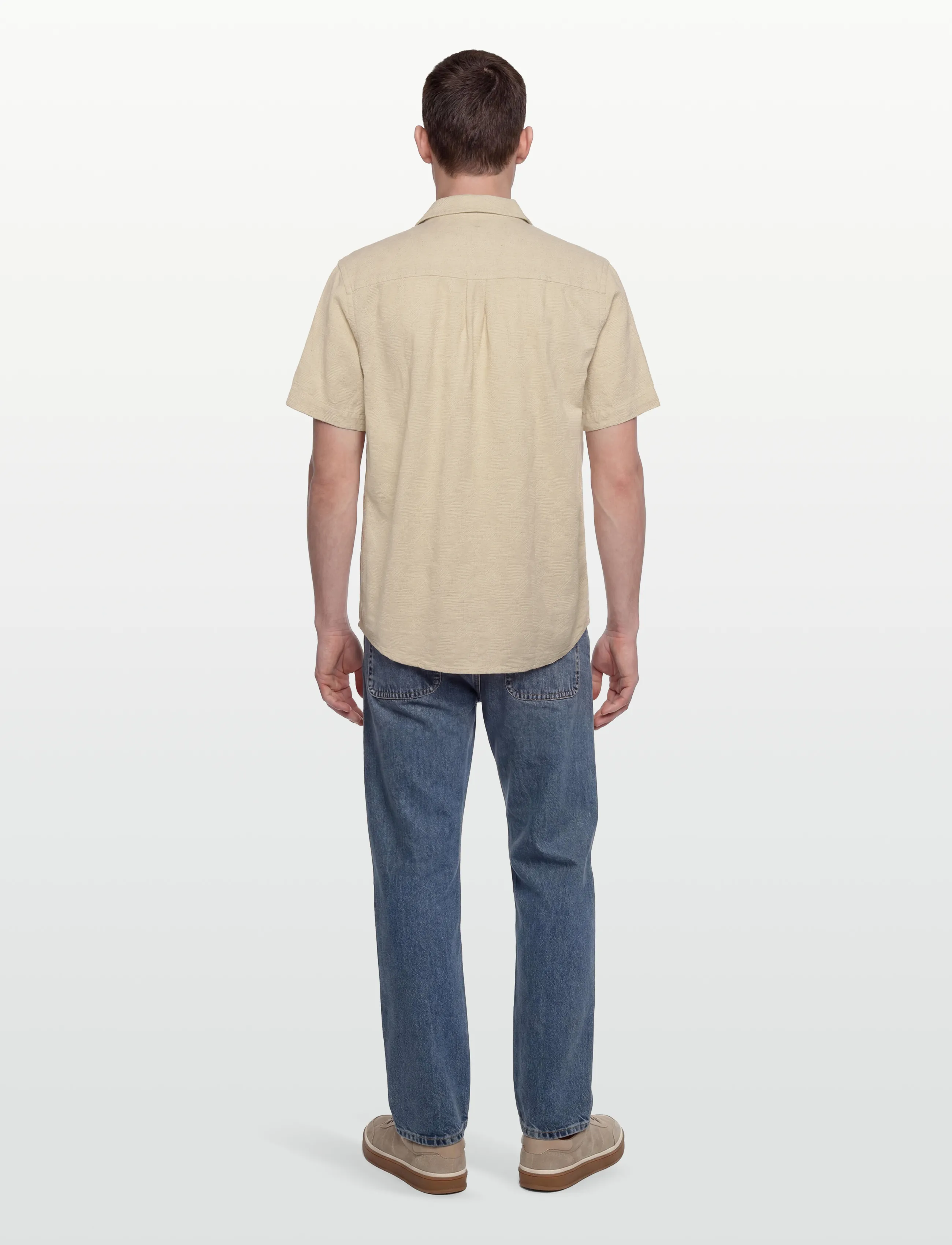 Revolution - Short-sleeved Shirt - kortermede skjorter - offwhite - 4