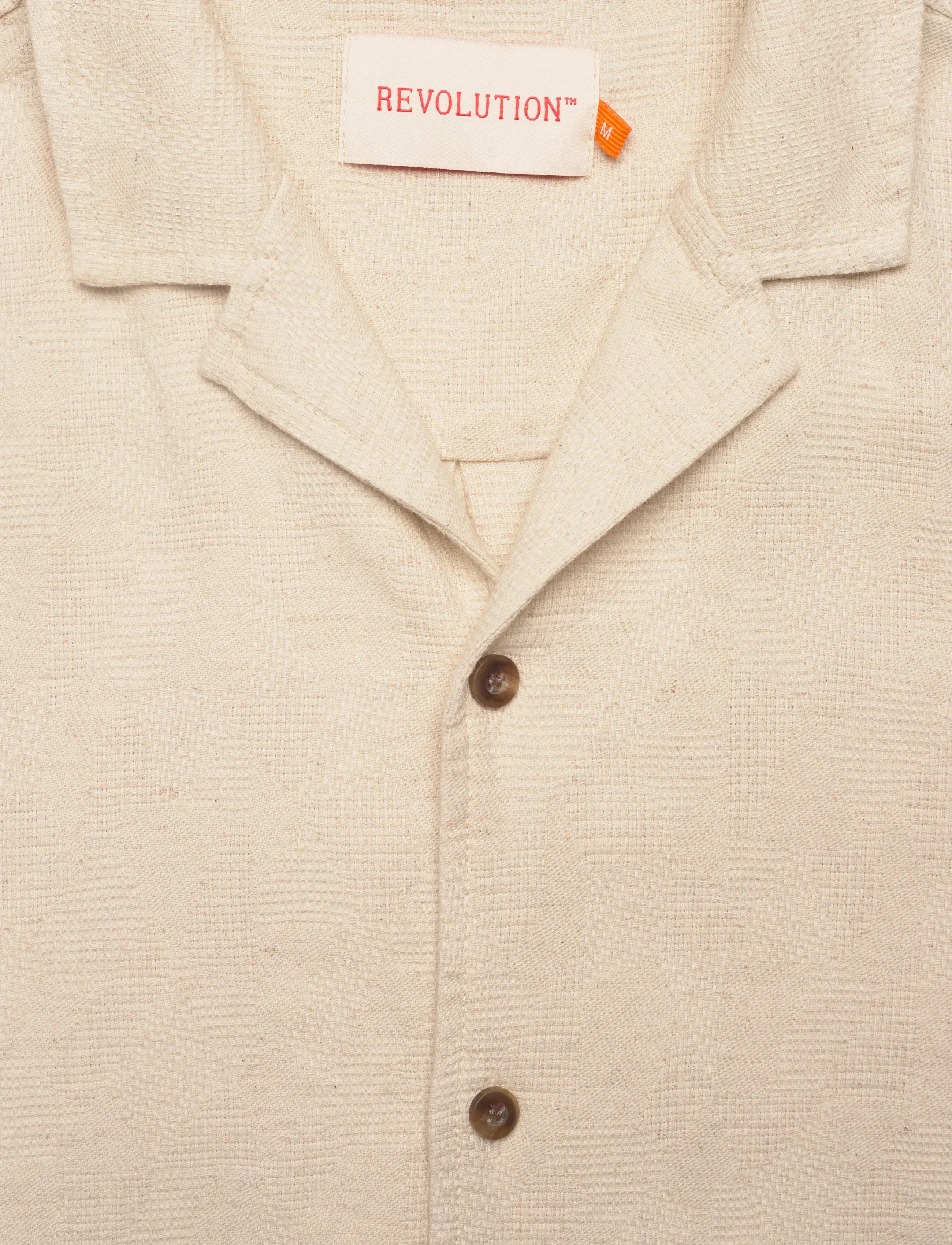 Revolution - Short-sleeved Shirt - kortermede skjorter - offwhite - 5
