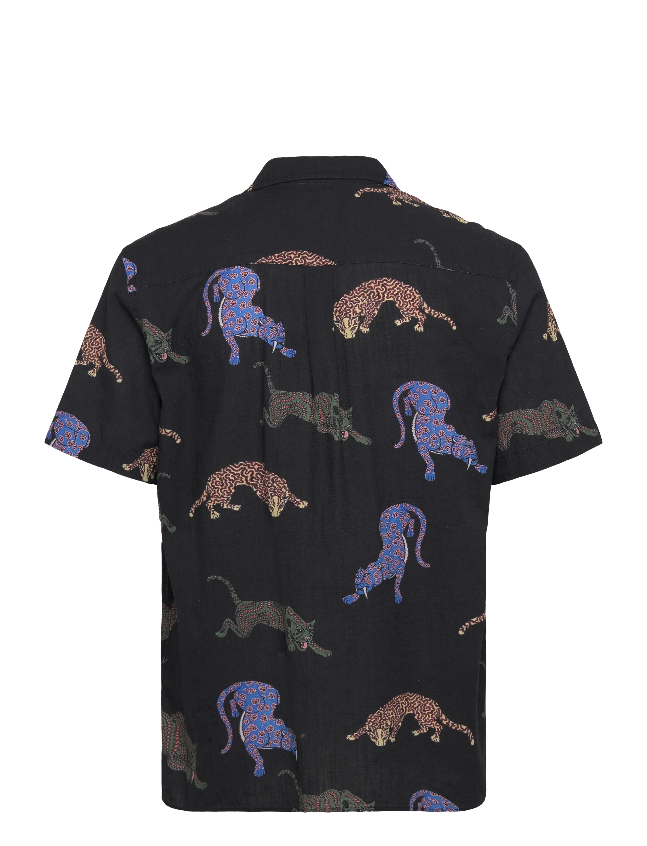Revolution - Short-sleeved Cuban Shirt - lühikeste varrukatega särgid - black - 2