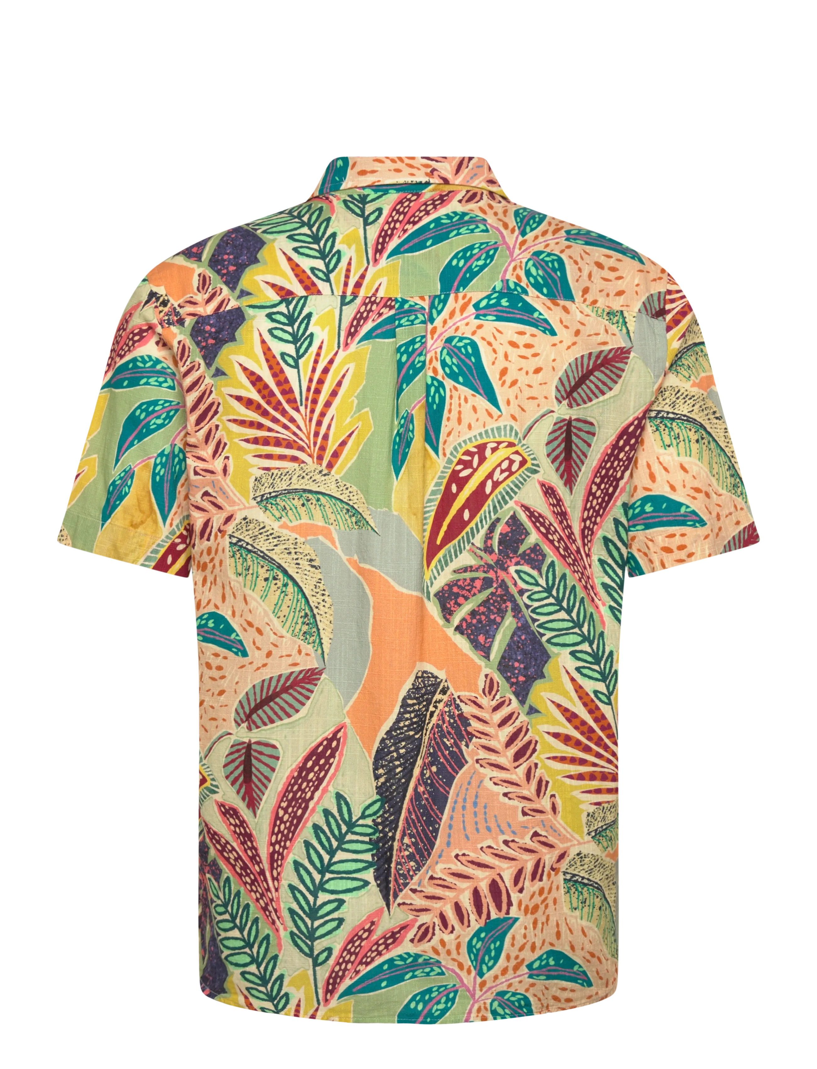 Revolution - Short-sleeved Cuban Shirt - lühikeste varrukatega särgid - orange - 1