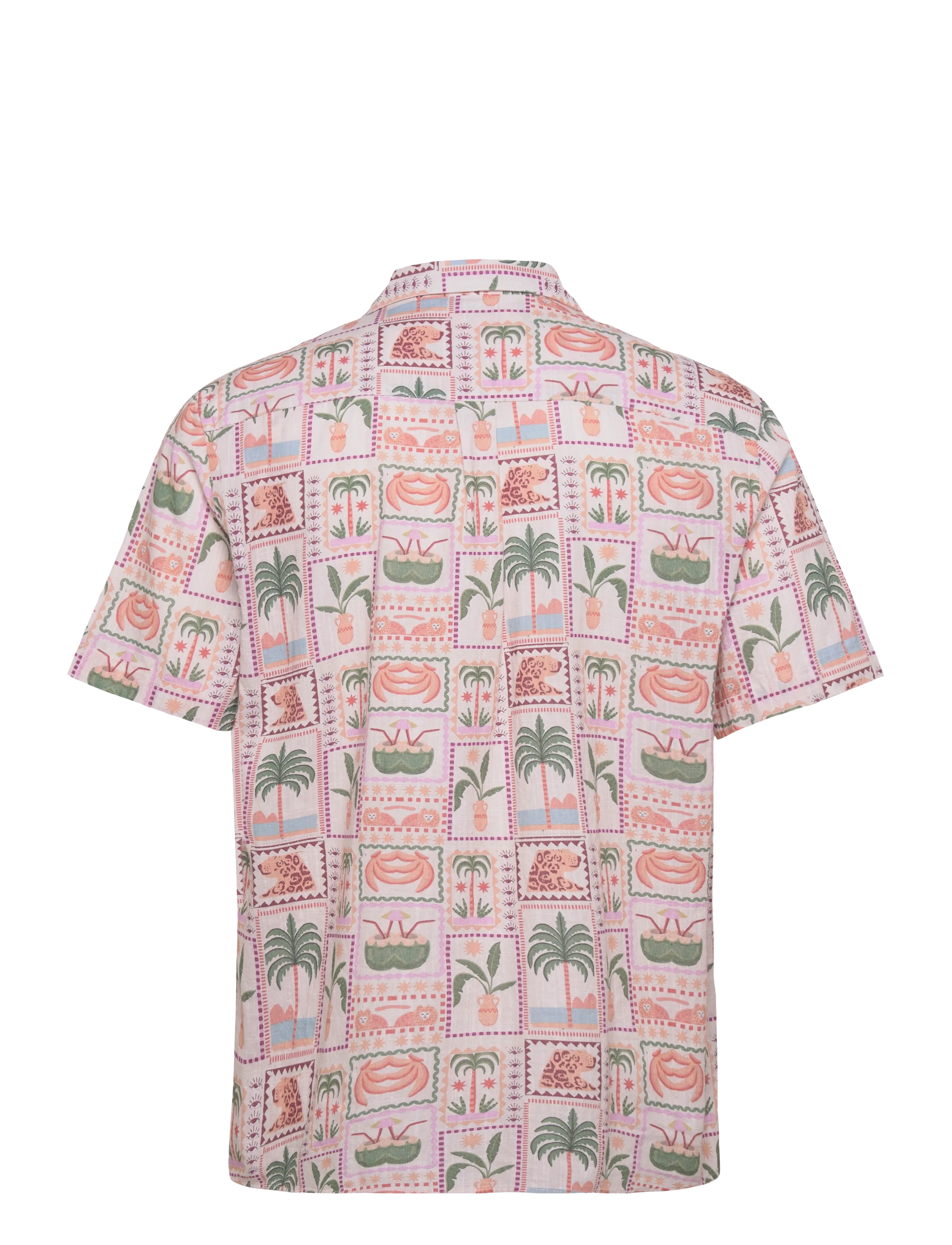 Revolution - Short-sleeved Cuban Shirt - kortärmade skjortor - offwhite - 1