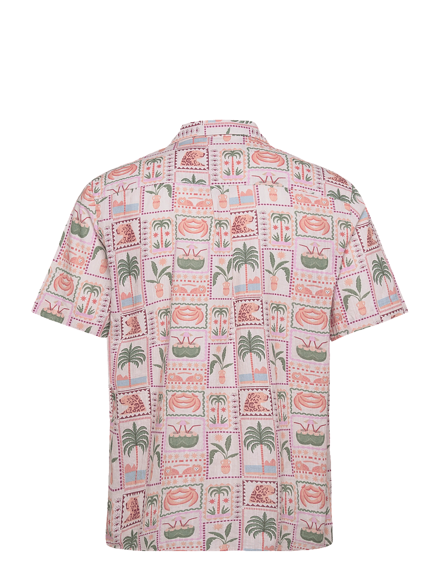 Revolution - Short-sleeved Cuban Shirt - kortärmade skjortor - offwhite - 1