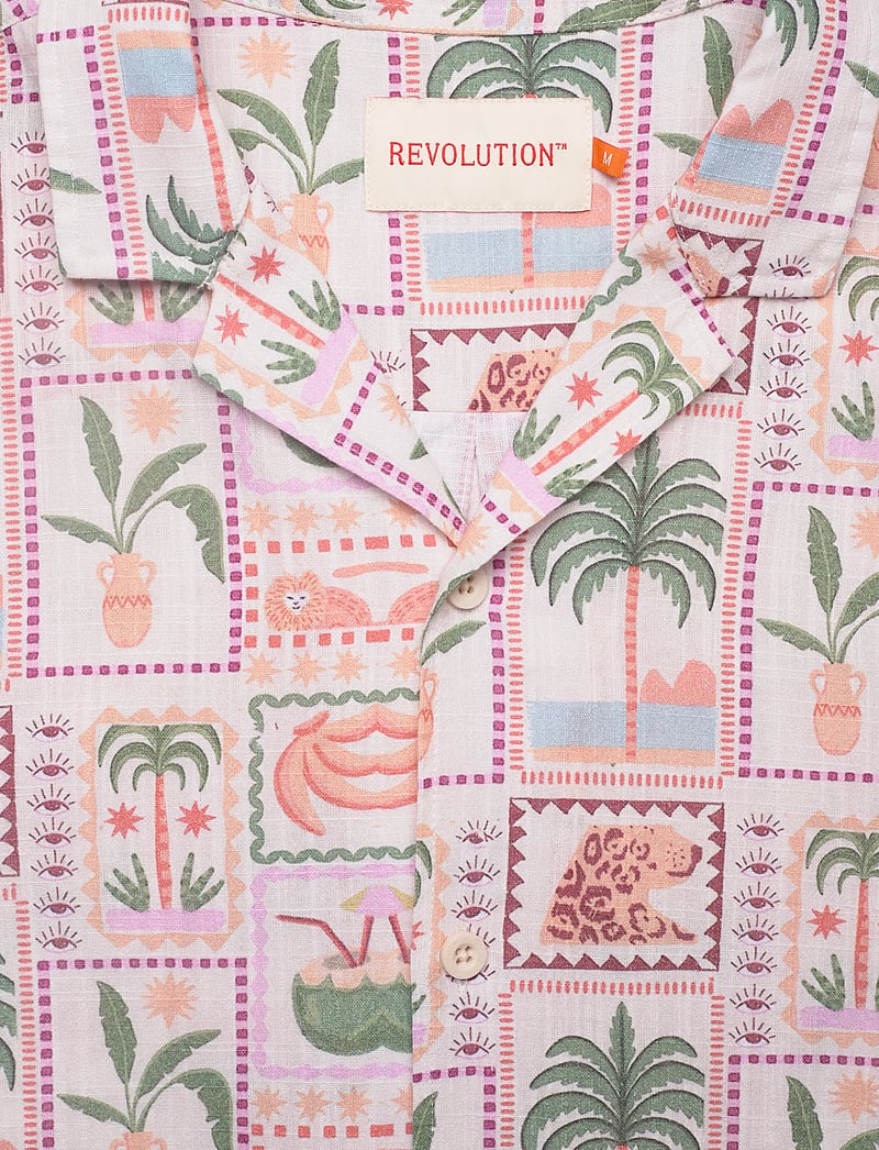 Revolution - Short-sleeved Cuban Shirt - lühikeste varrukatega särgid - offwhite - 2