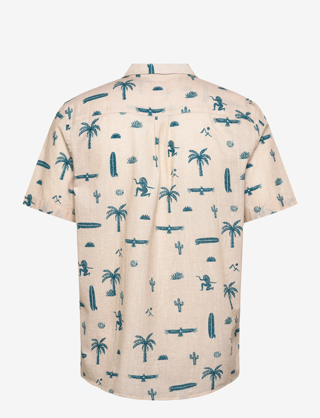 Revolution - Short-sleeved Cuban Shirt - kurzarmhemden - offwhite - 1