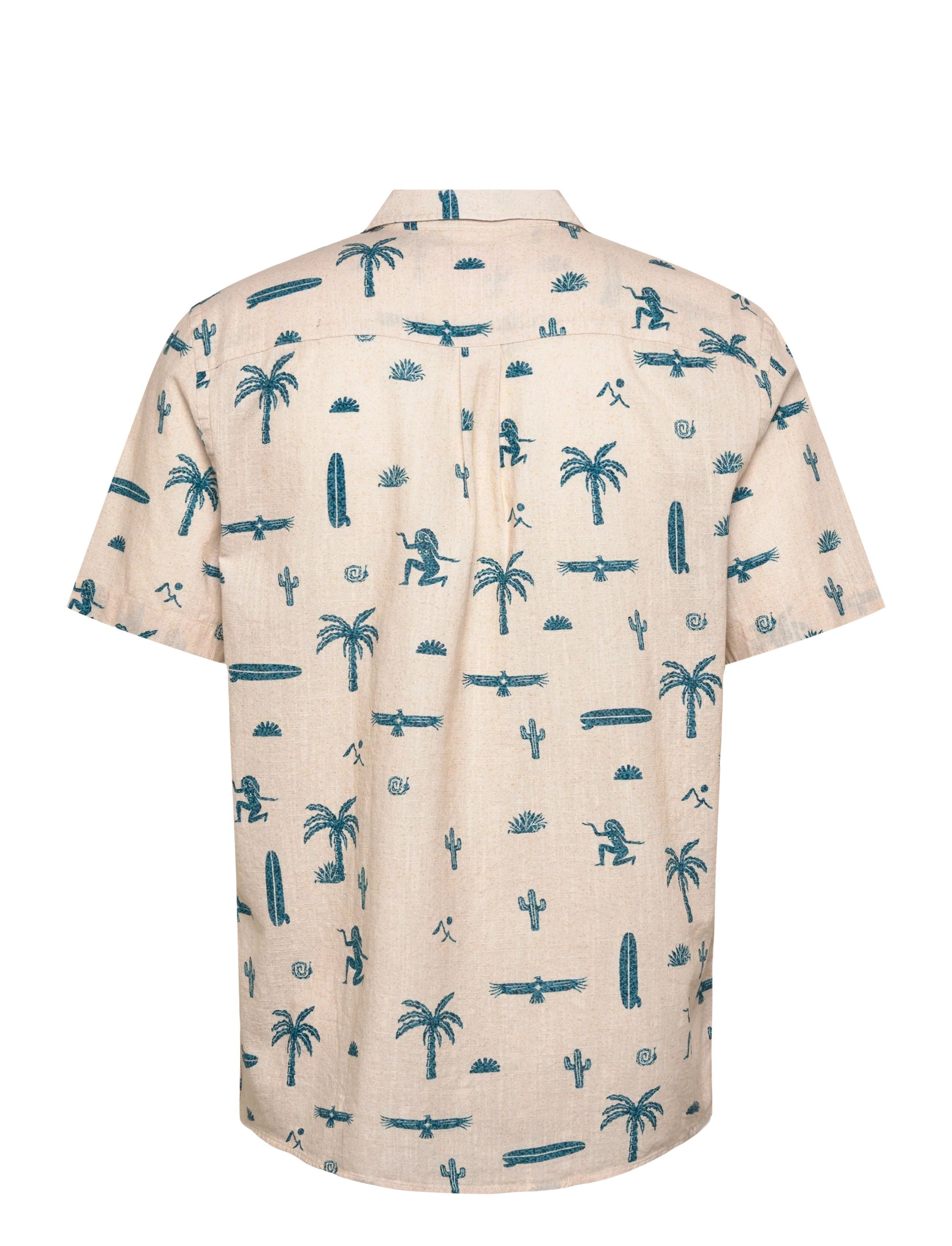Revolution - Short-sleeved Cuban Shirt - kurzarmhemden - offwhite - 2