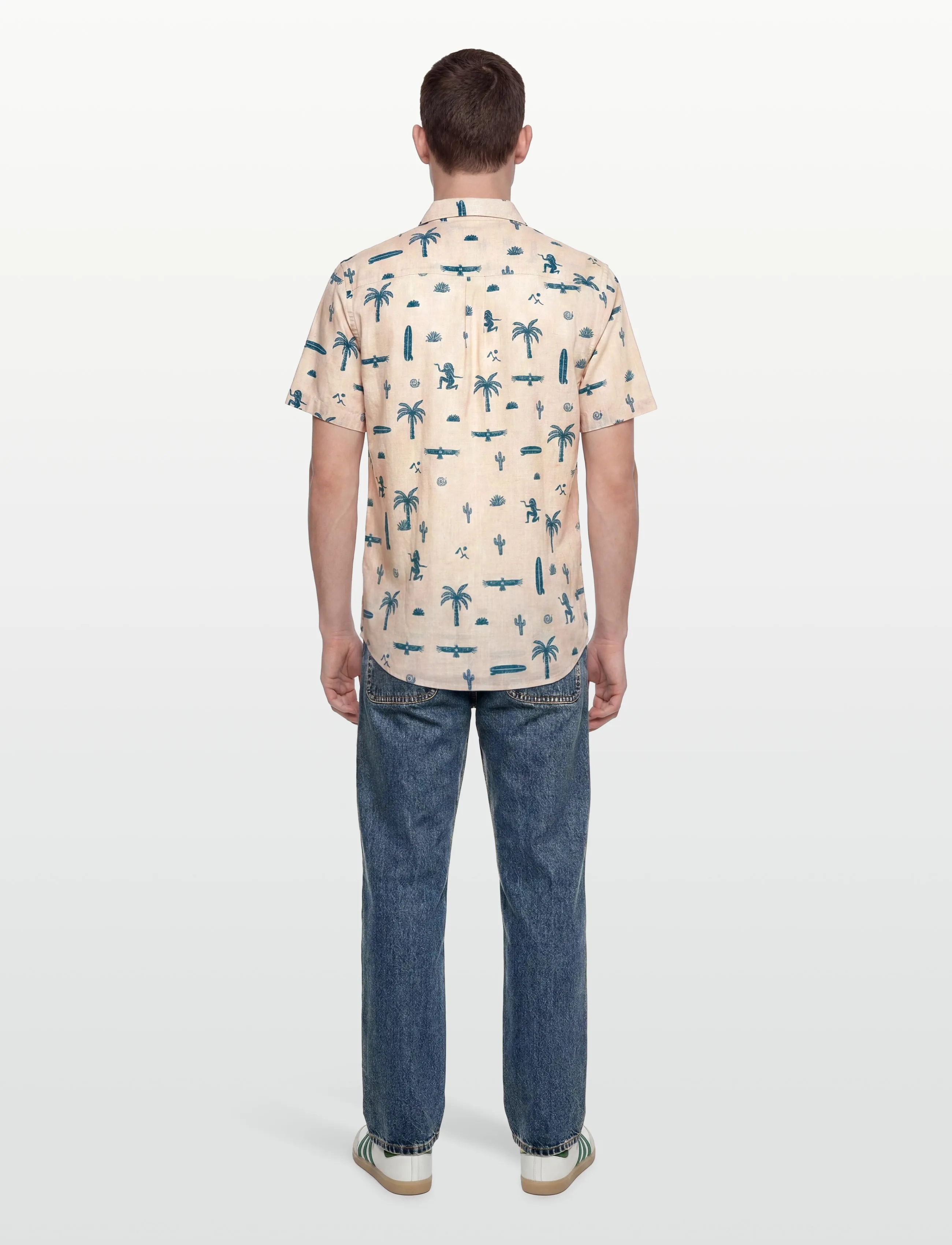Revolution Short-Sleeved Cuban Shirt kortärmade skjortor herr – bild 3