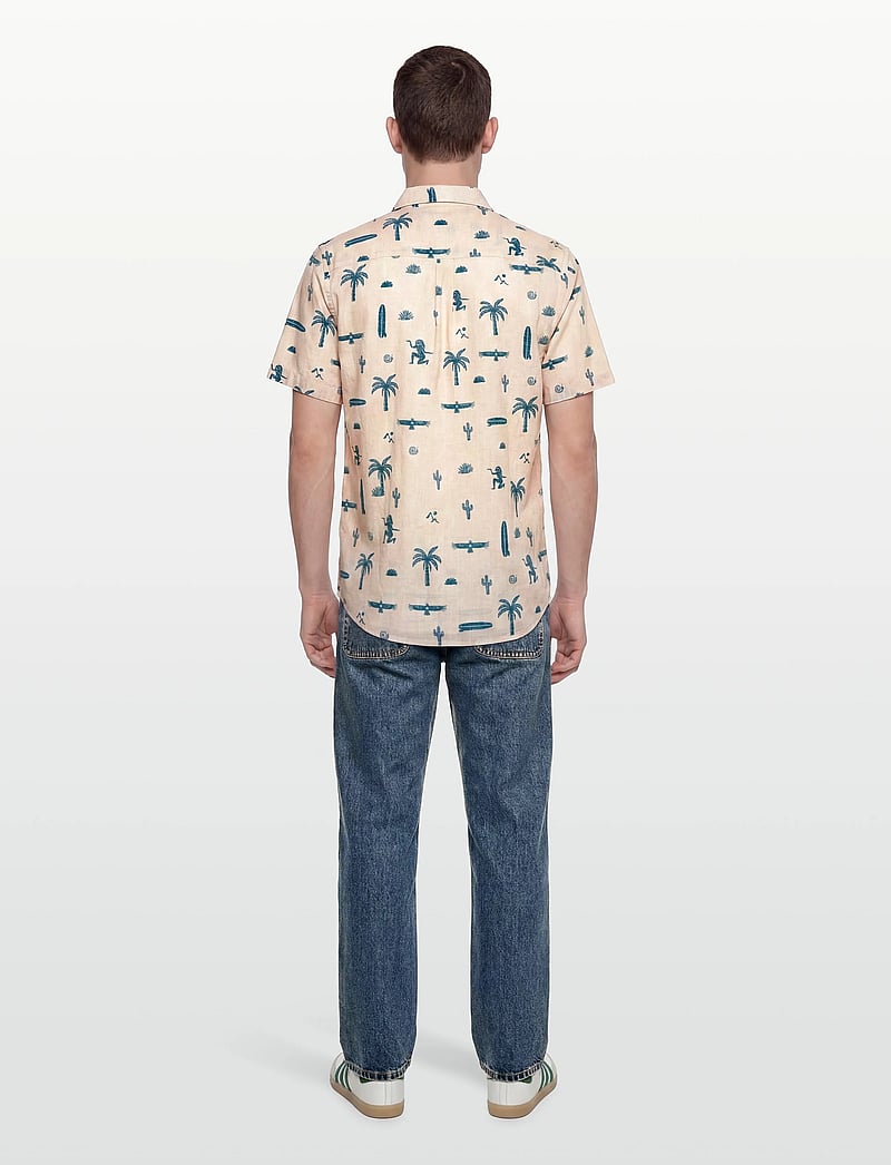 Revolution - Short-sleeved Cuban Shirt - kortärmade skjortor - offwhite - 4