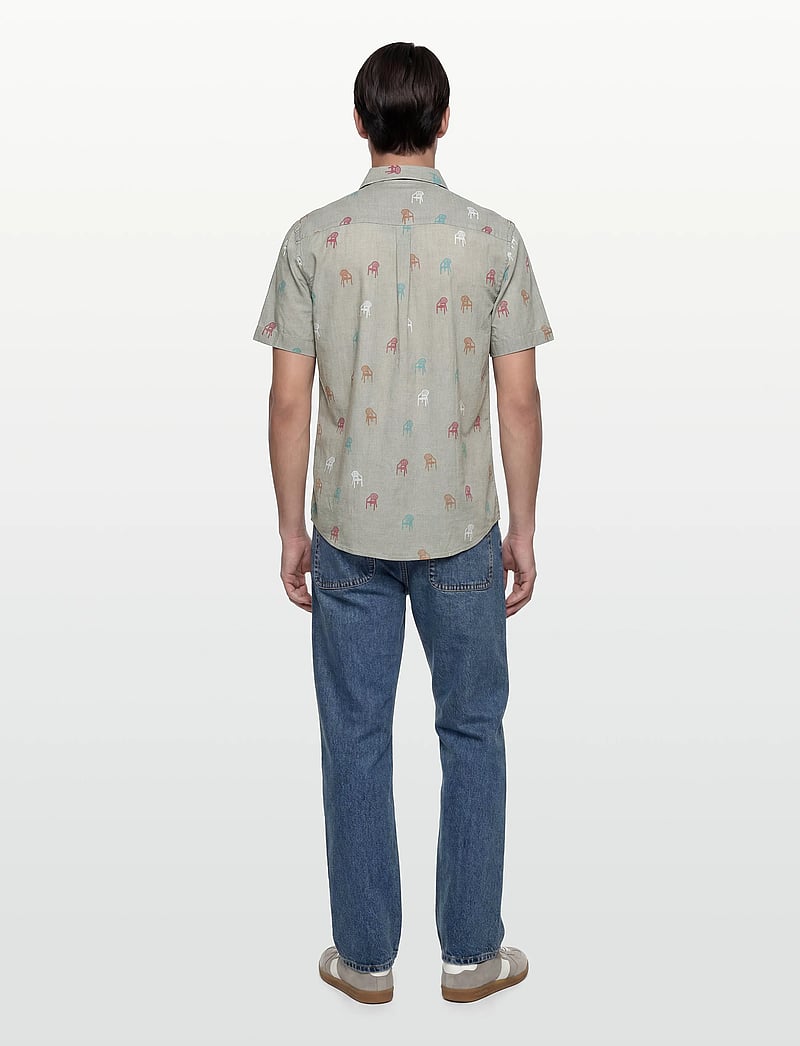 Revolution - Short-sleeved Cuban Shirt - kortärmade skjortor - lightgreen - 4