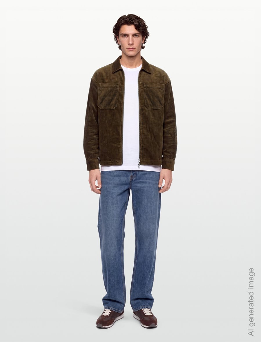 Revolution - Zipped Worker Shirt - shoppa efter tillfälle - brown - 0