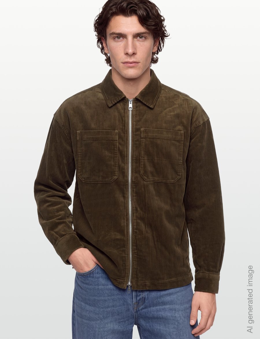Revolution - Zipped Worker Shirt - shoppa efter tillfälle - brown - 3