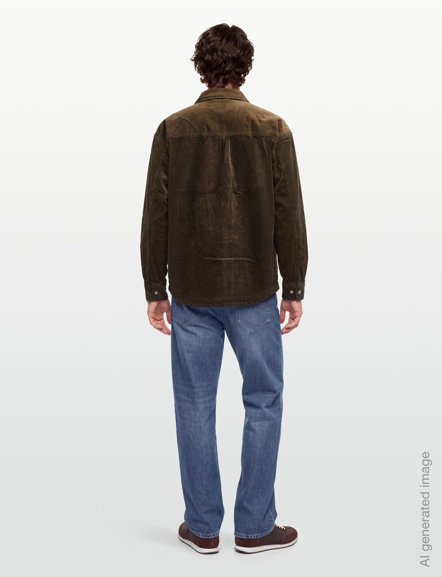 Revolution - Zipped Worker Shirt - shoppa efter tillfälle - brown - 4