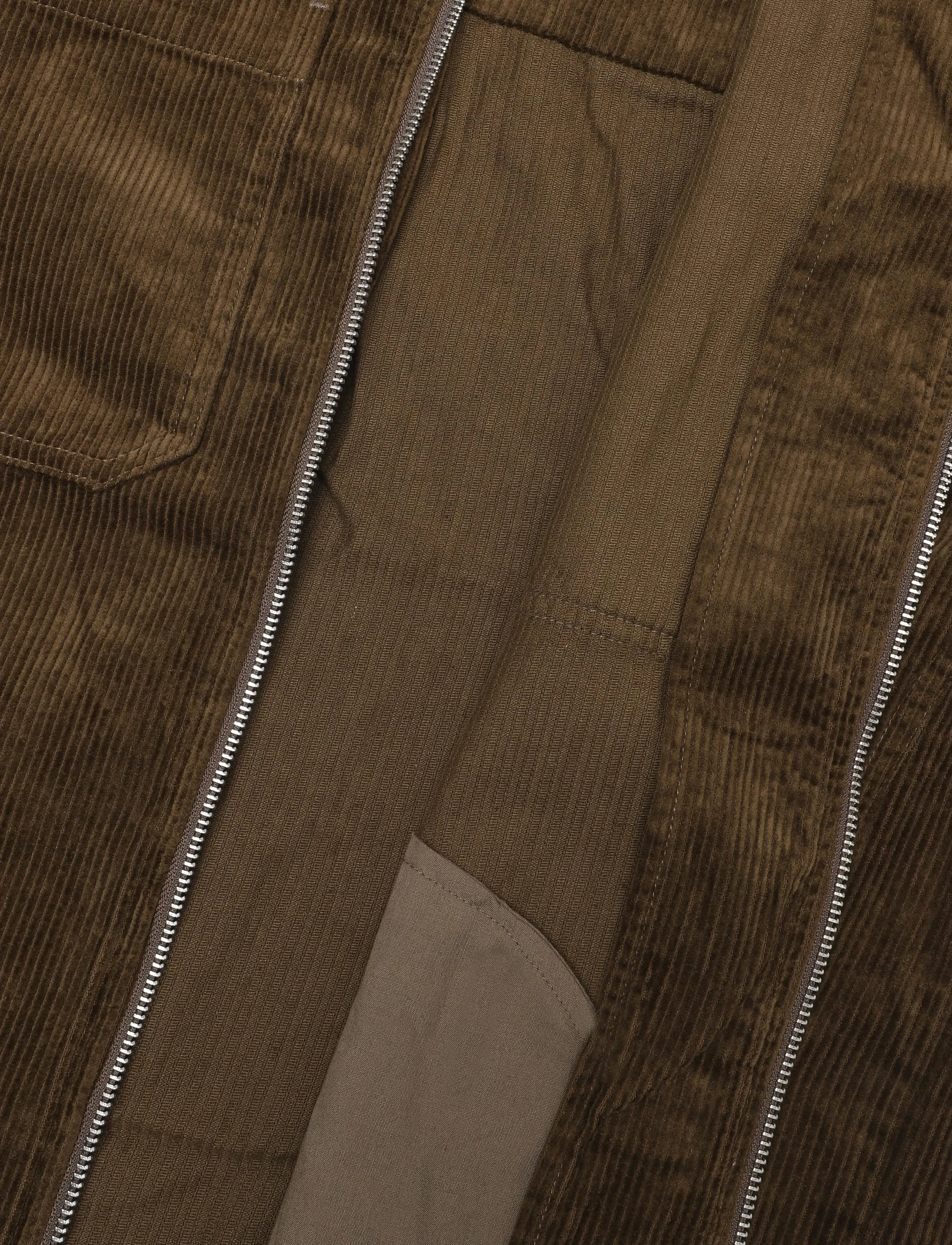 Revolution - Zipped Worker Shirt - höstjackor - brown - 4