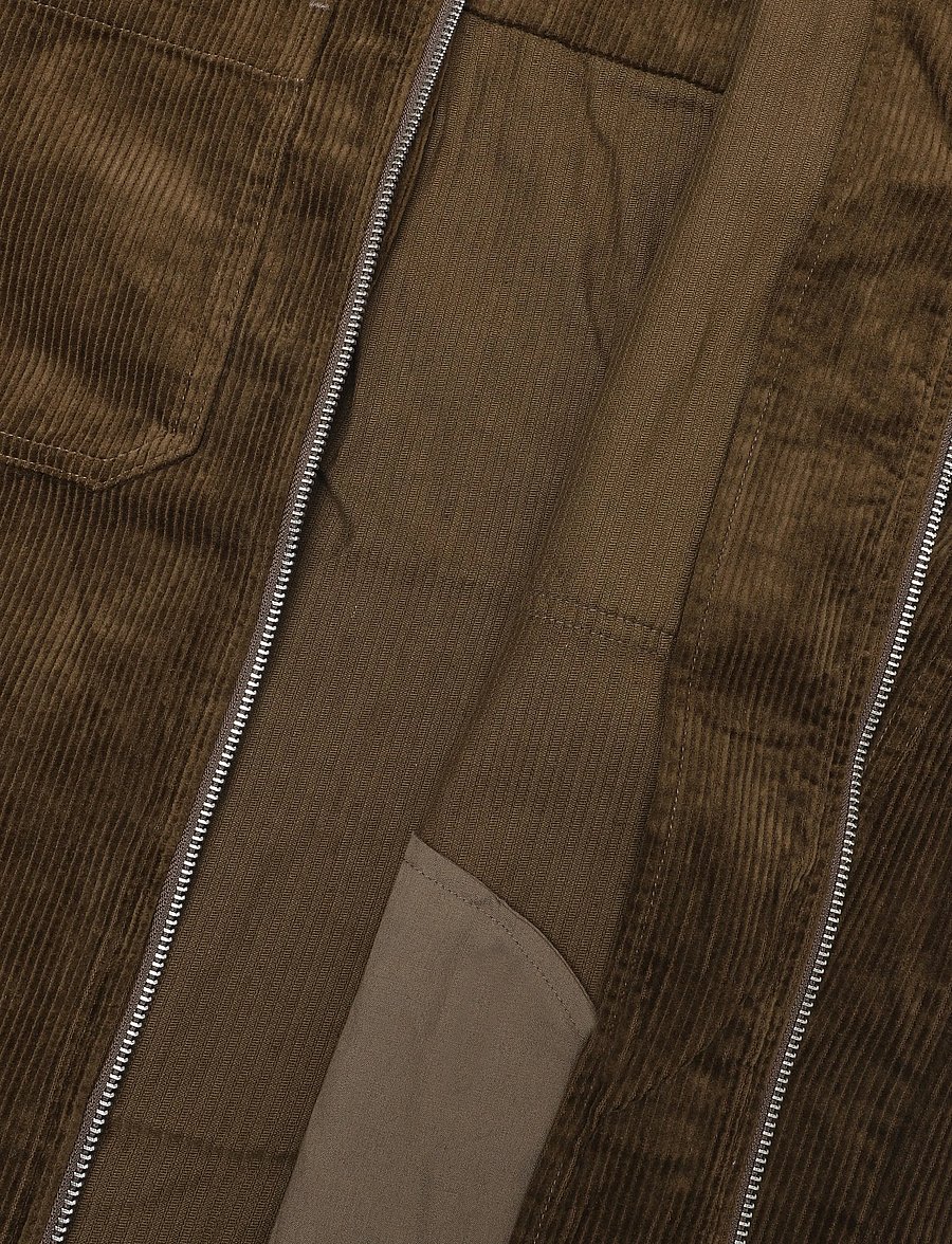 Revolution - Zipped Worker Shirt - höstjackor - brown - 4