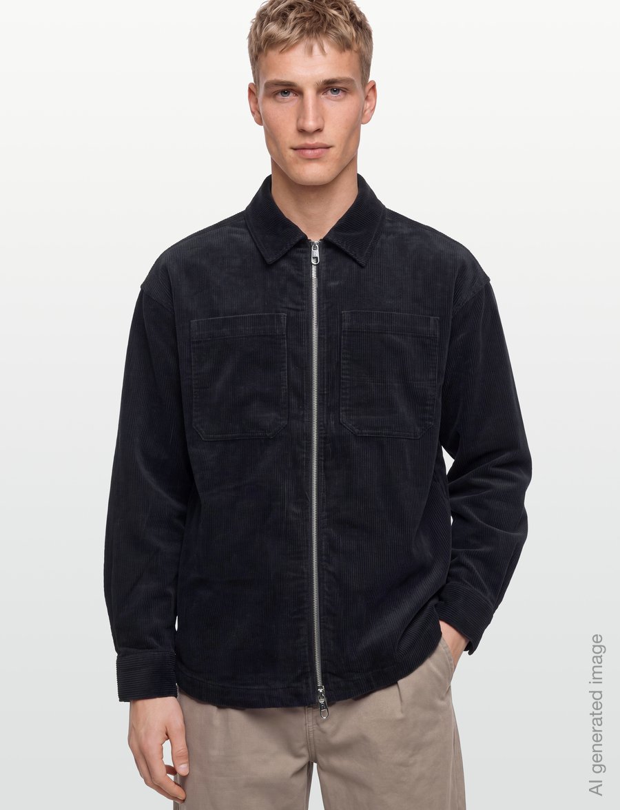 Revolution - Zipped Worker Shirt - shoppa efter tillfälle - navy - 3