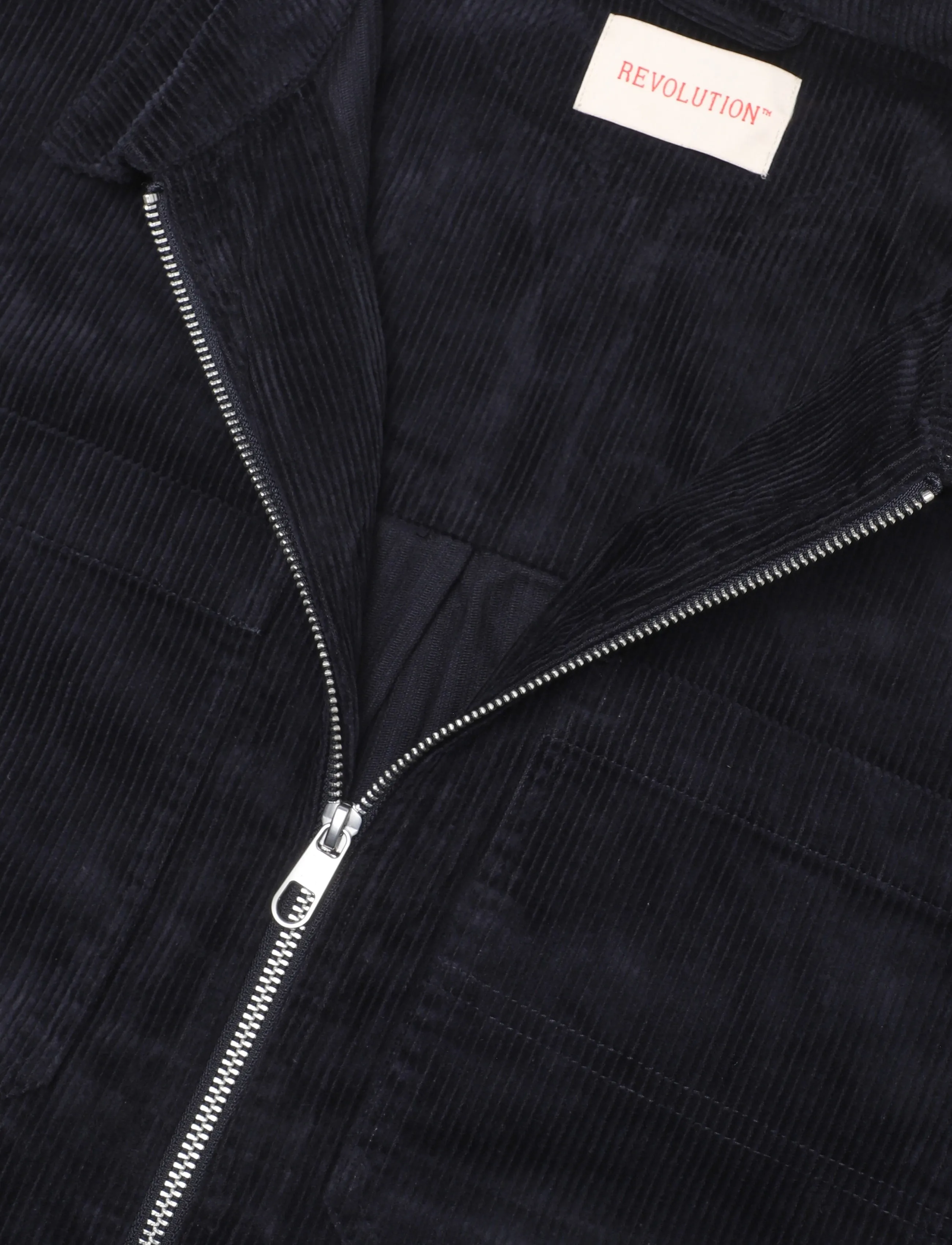 Revolution - Zipped Worker Shirt - höstjackor - navy - 2