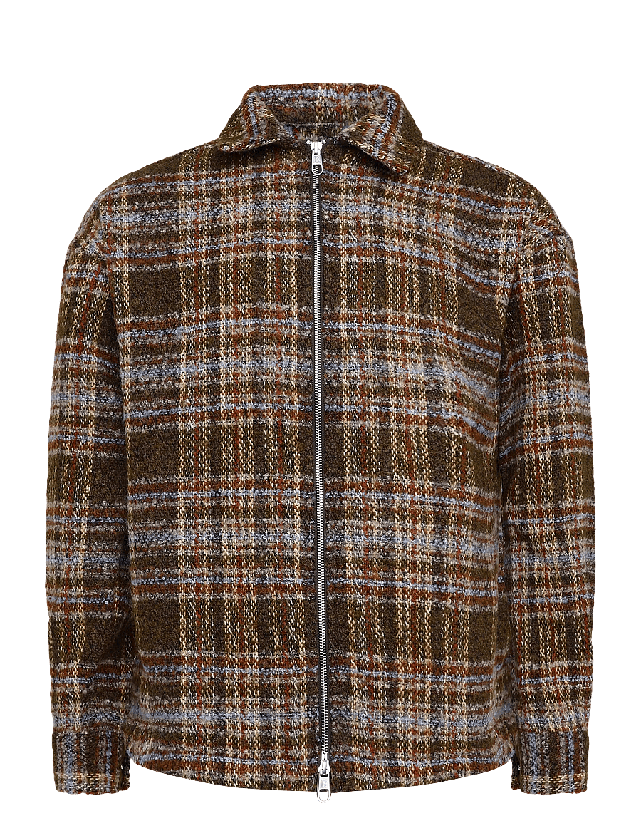 Revolution - Zipped Overshirt - jackor - brown - 0