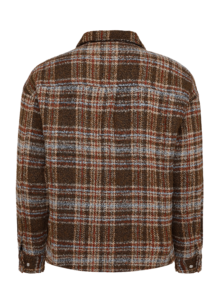 Revolution - Zipped Overshirt - jackor - brown - 1