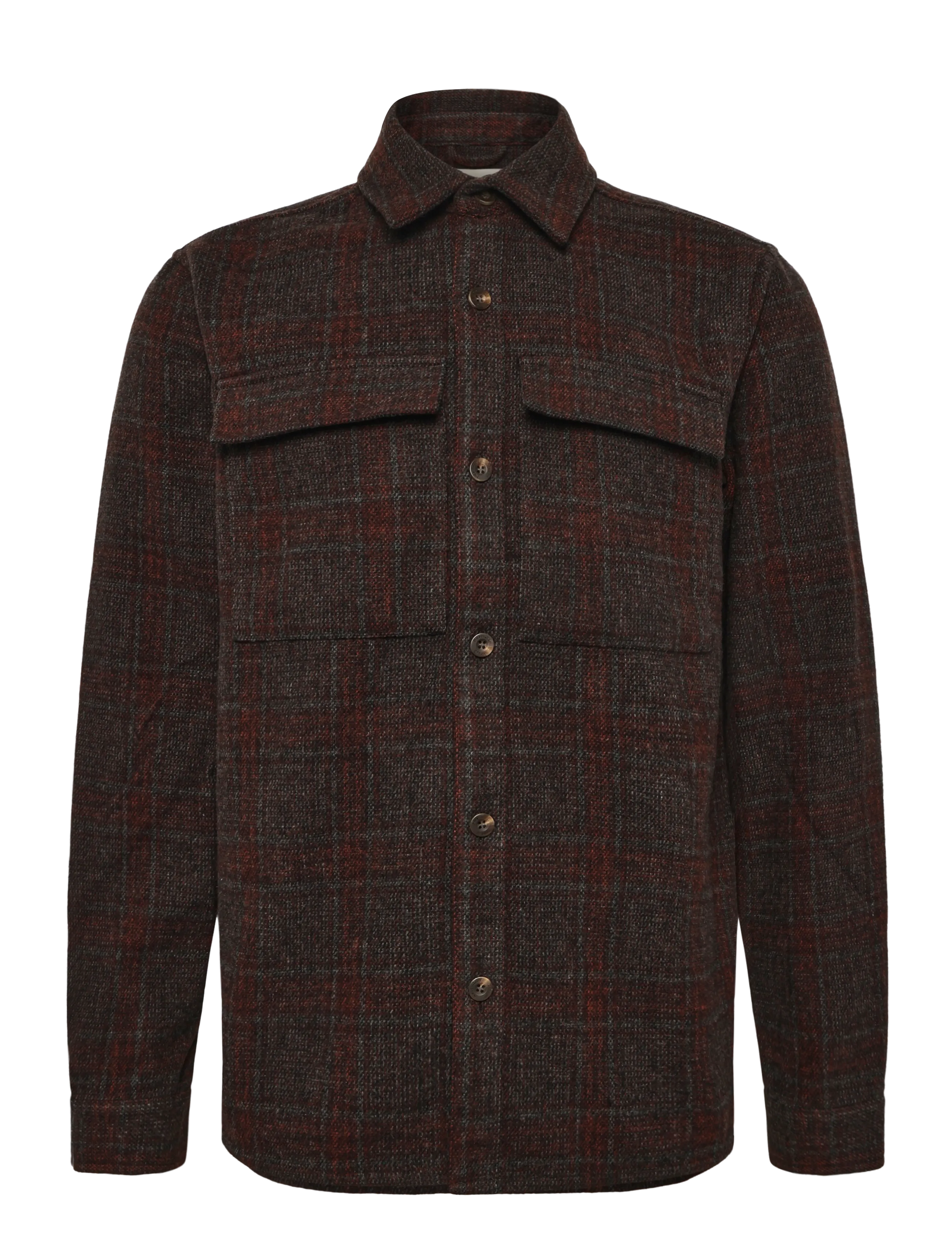 Revolution Utility Overshirt - Jackor - DARKRED / burgundy