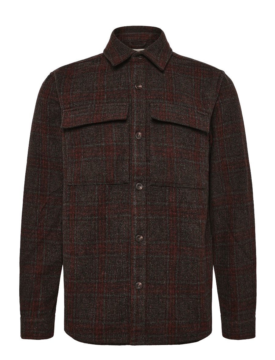Revolution - Utility Overshirt - höstjackor - darkred - 0