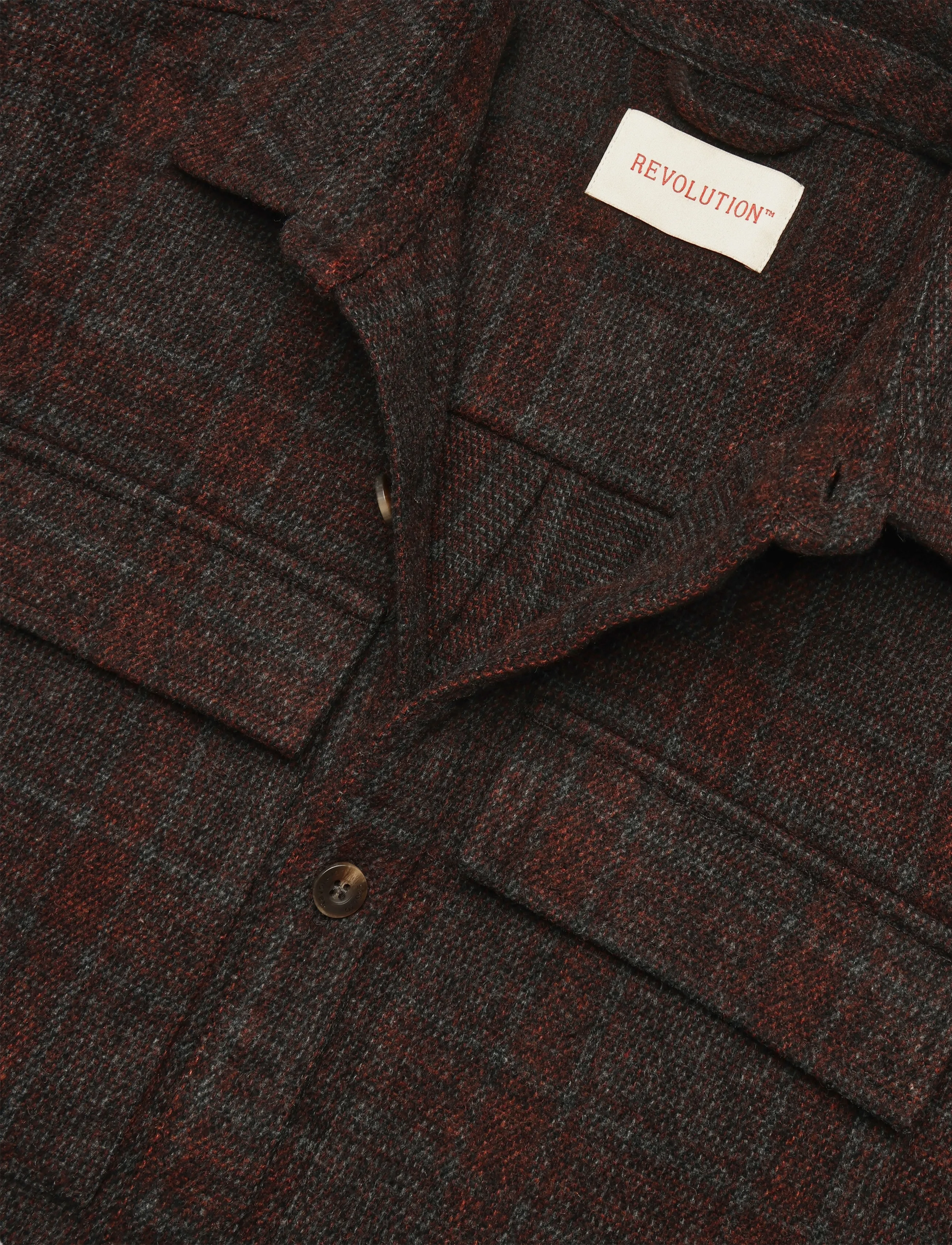 Revolution - Utility Overshirt - höstjackor - darkred - 2