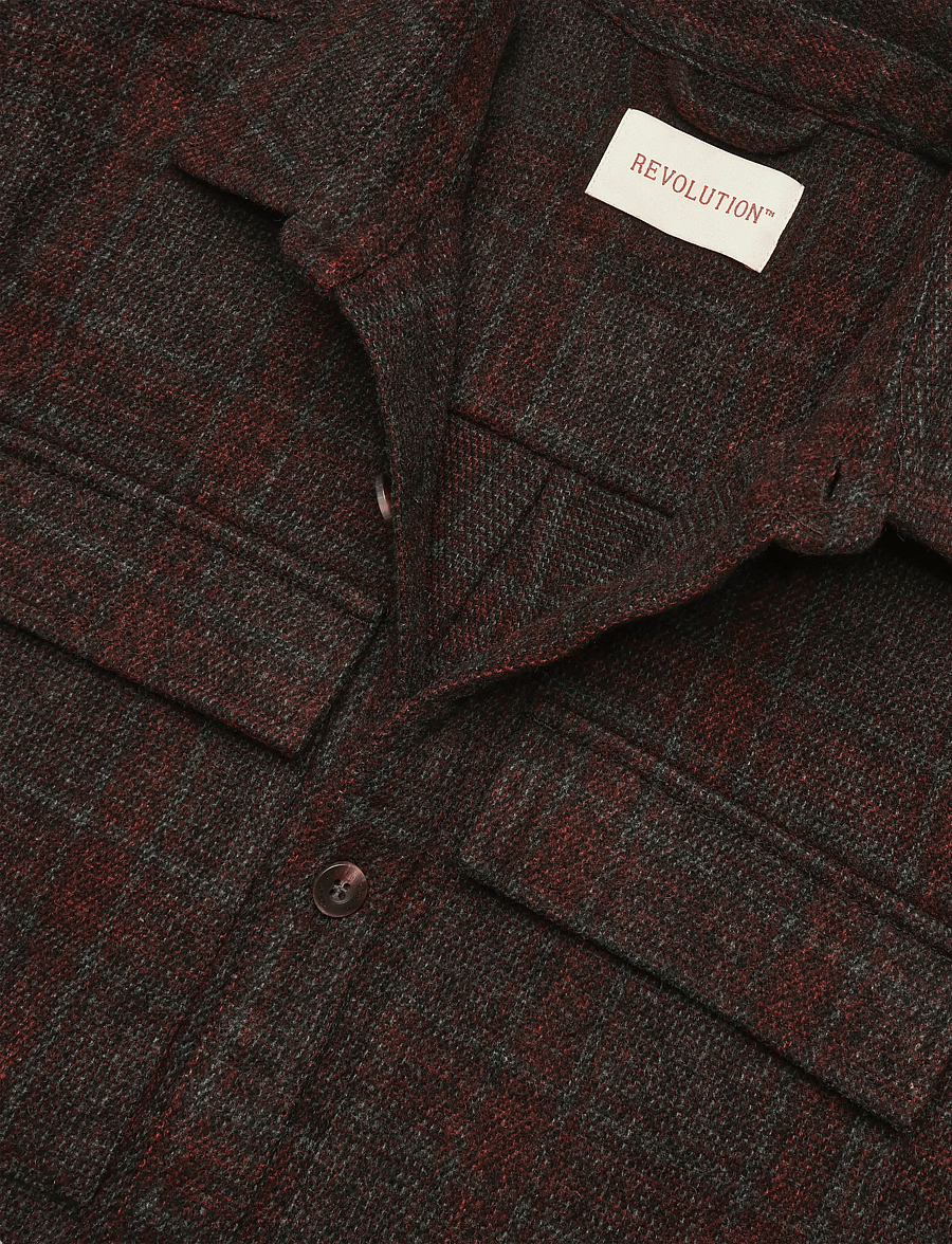 Revolution - Utility Overshirt - höstjackor - darkred - 2