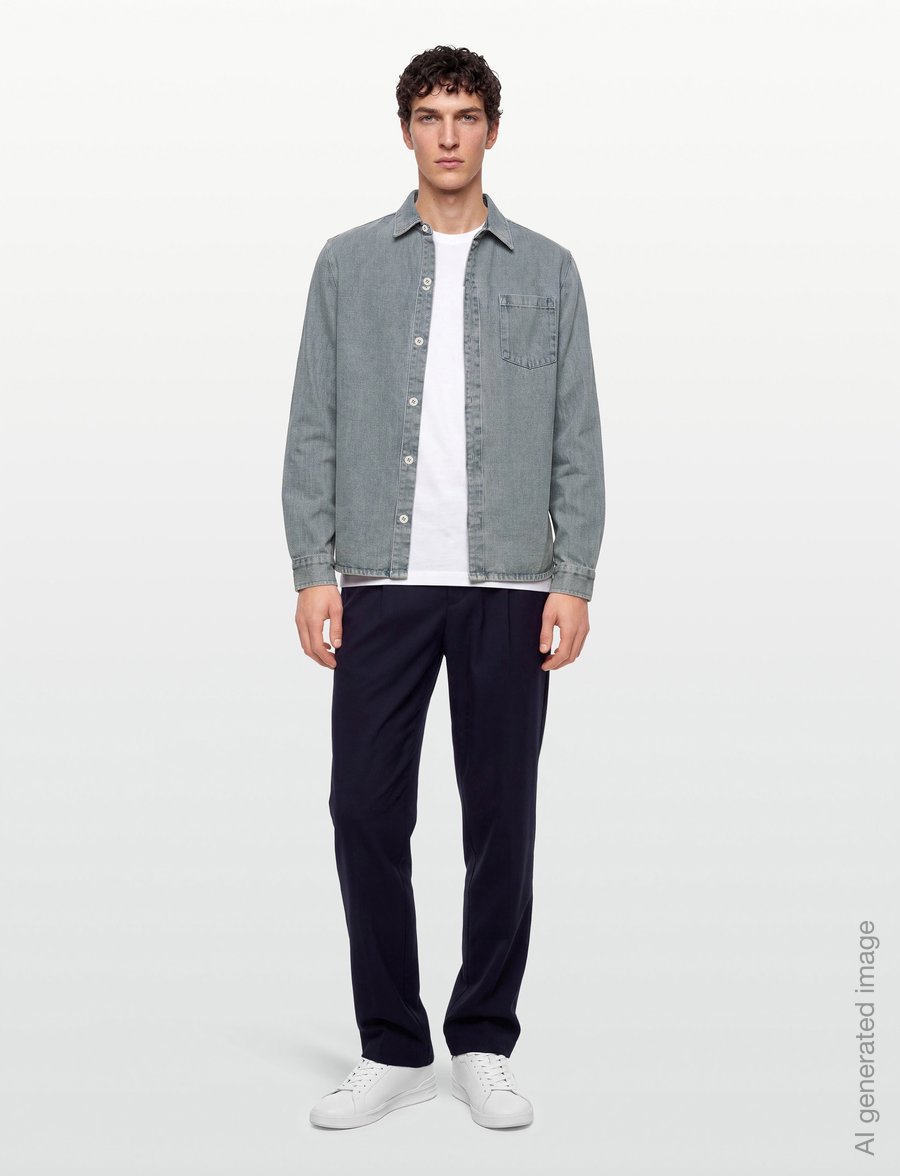 Revolution - Casual Shirt - jeansskjortor - blue - 0