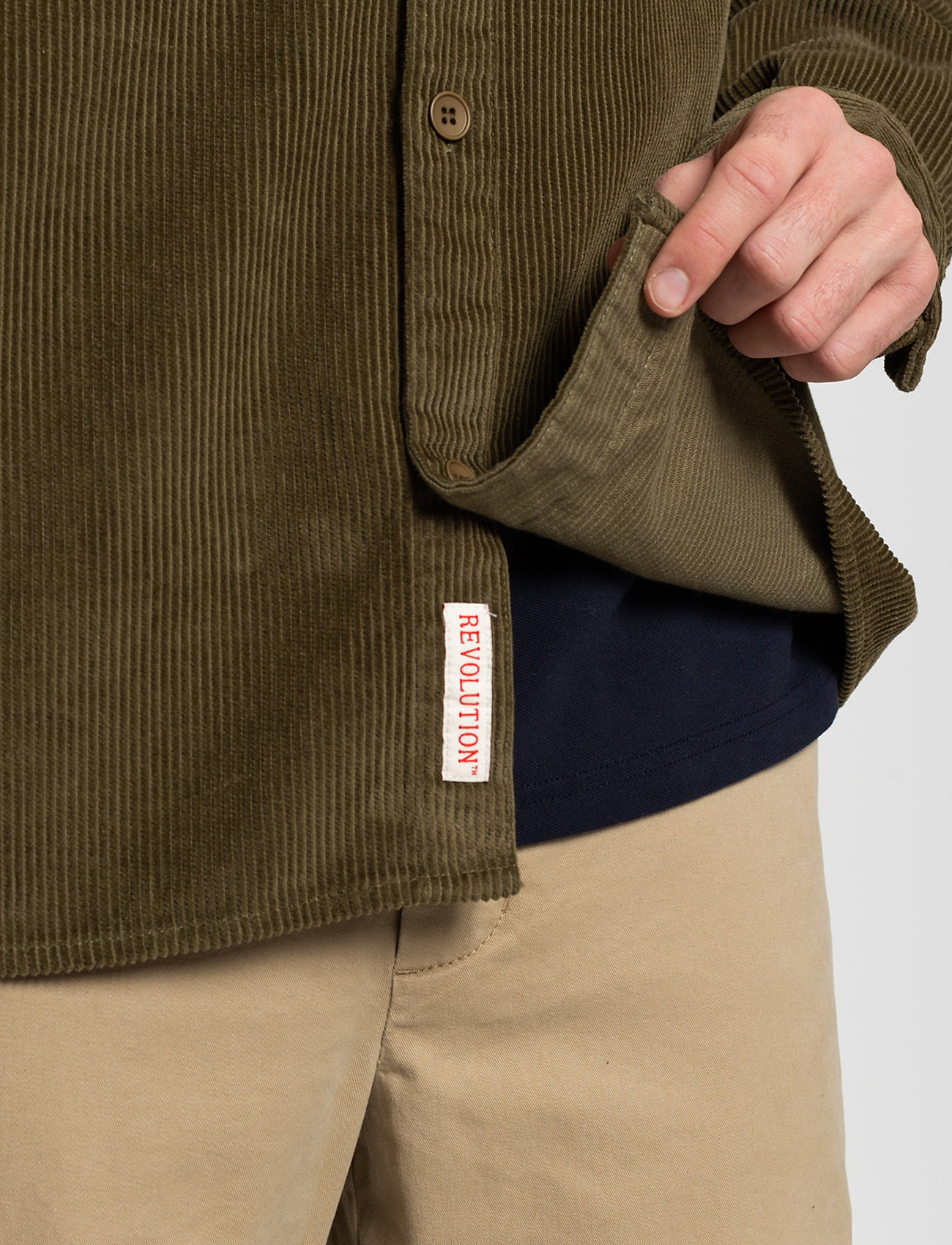 Revolution - Utility Overshirt - fløjlsskjorter - army - 4