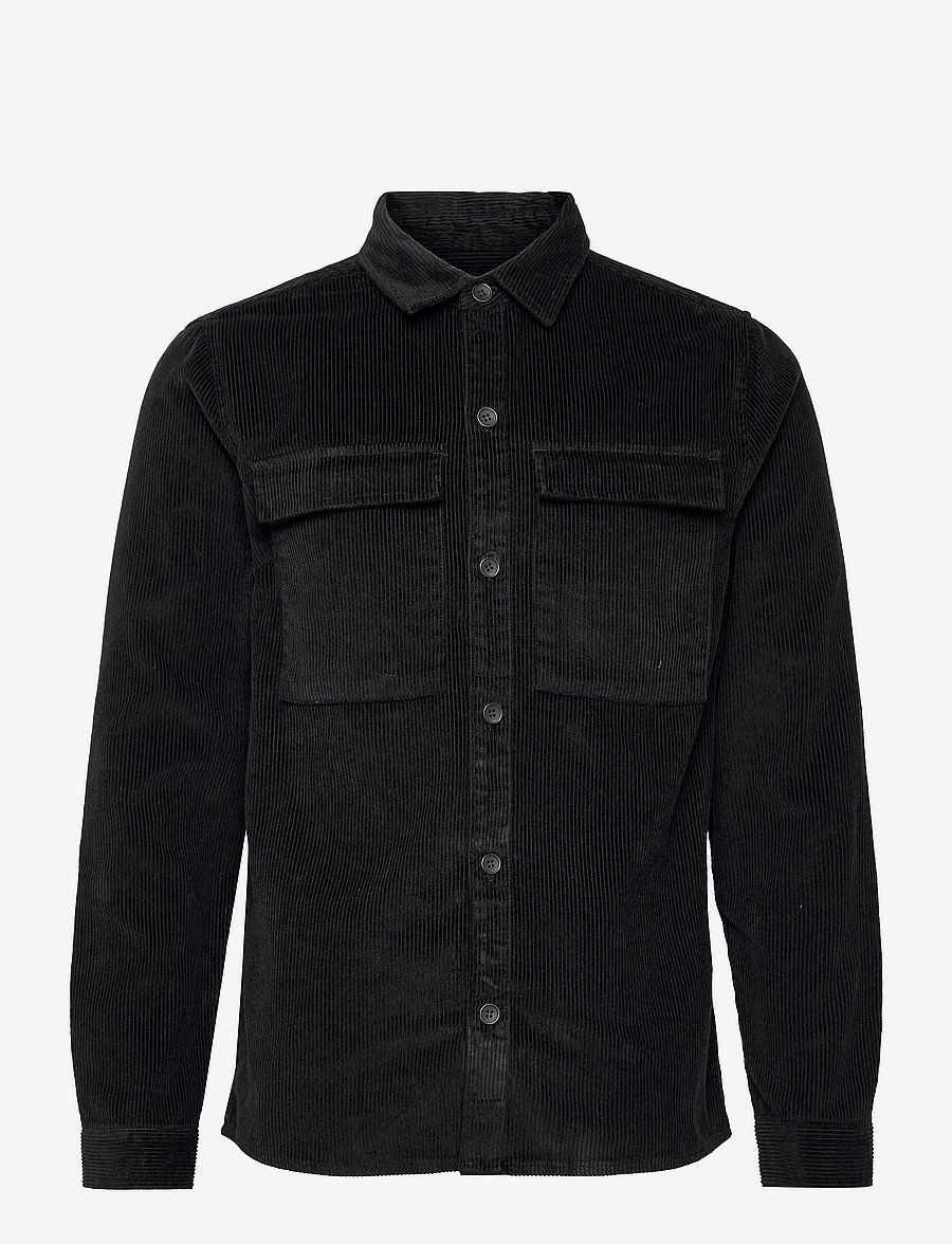 Revolution - Utility Overshirt - velvet särgid - black - 1