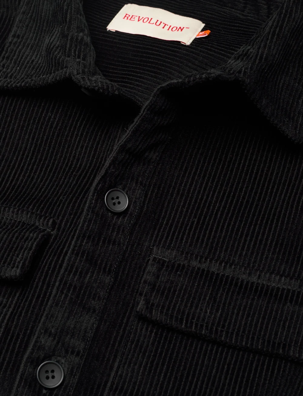 Revolution - Utility Overshirt - kordfløyelsskjorter - black - 5