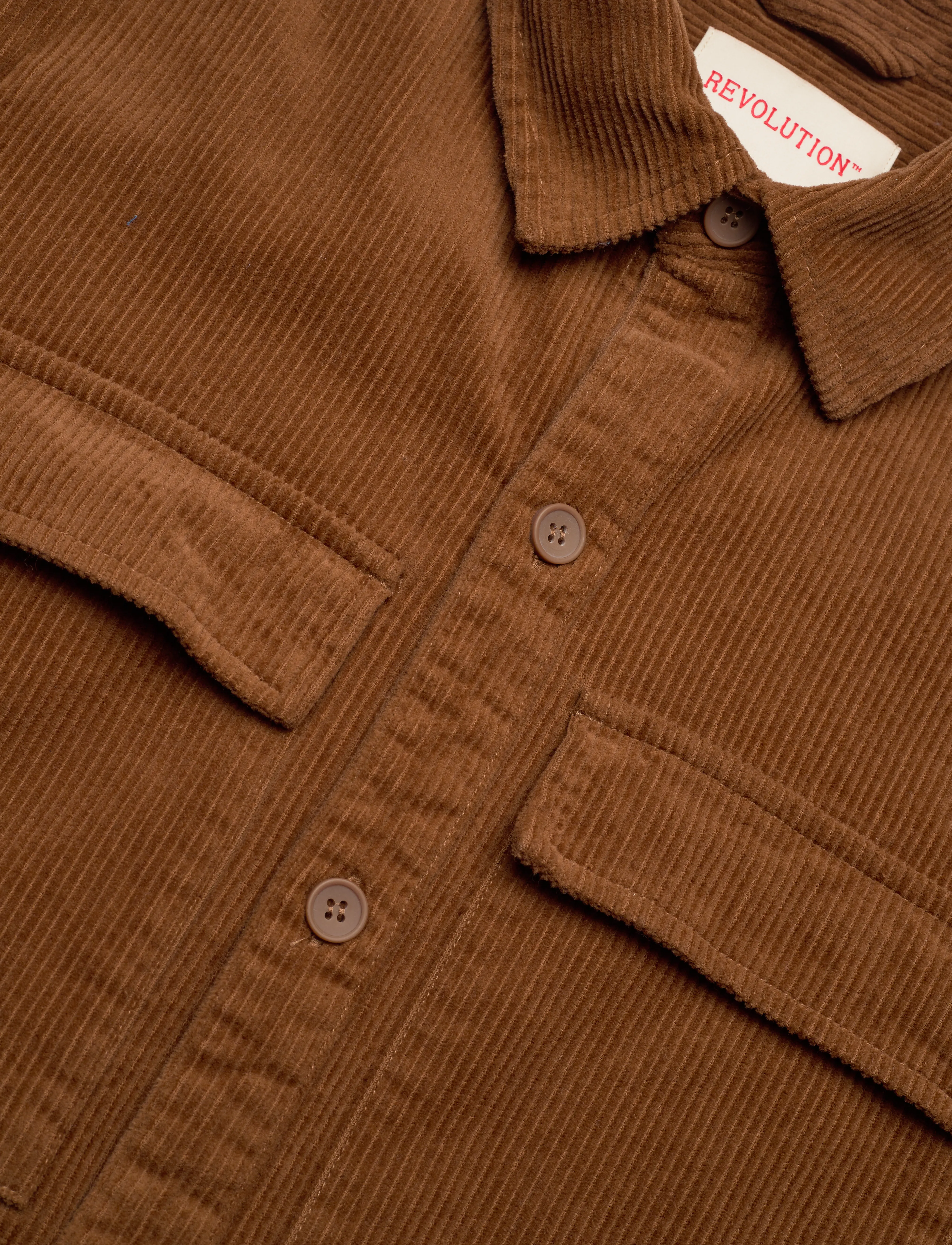 Revolution - Utility Shirt - velvetsärgid - brown - 3