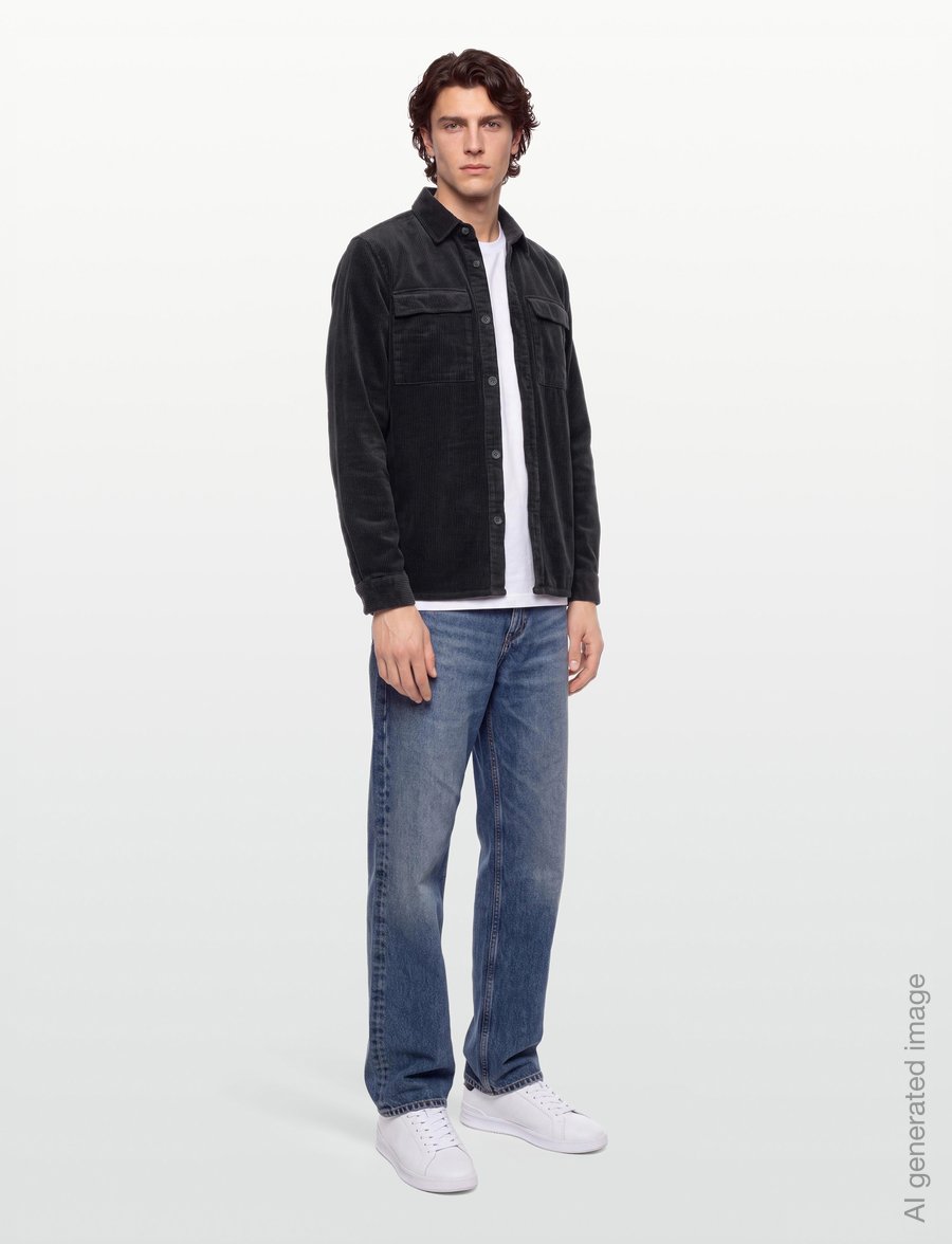 Revolution - Utility Shirt - corduroy shirts - darkgrey - 0