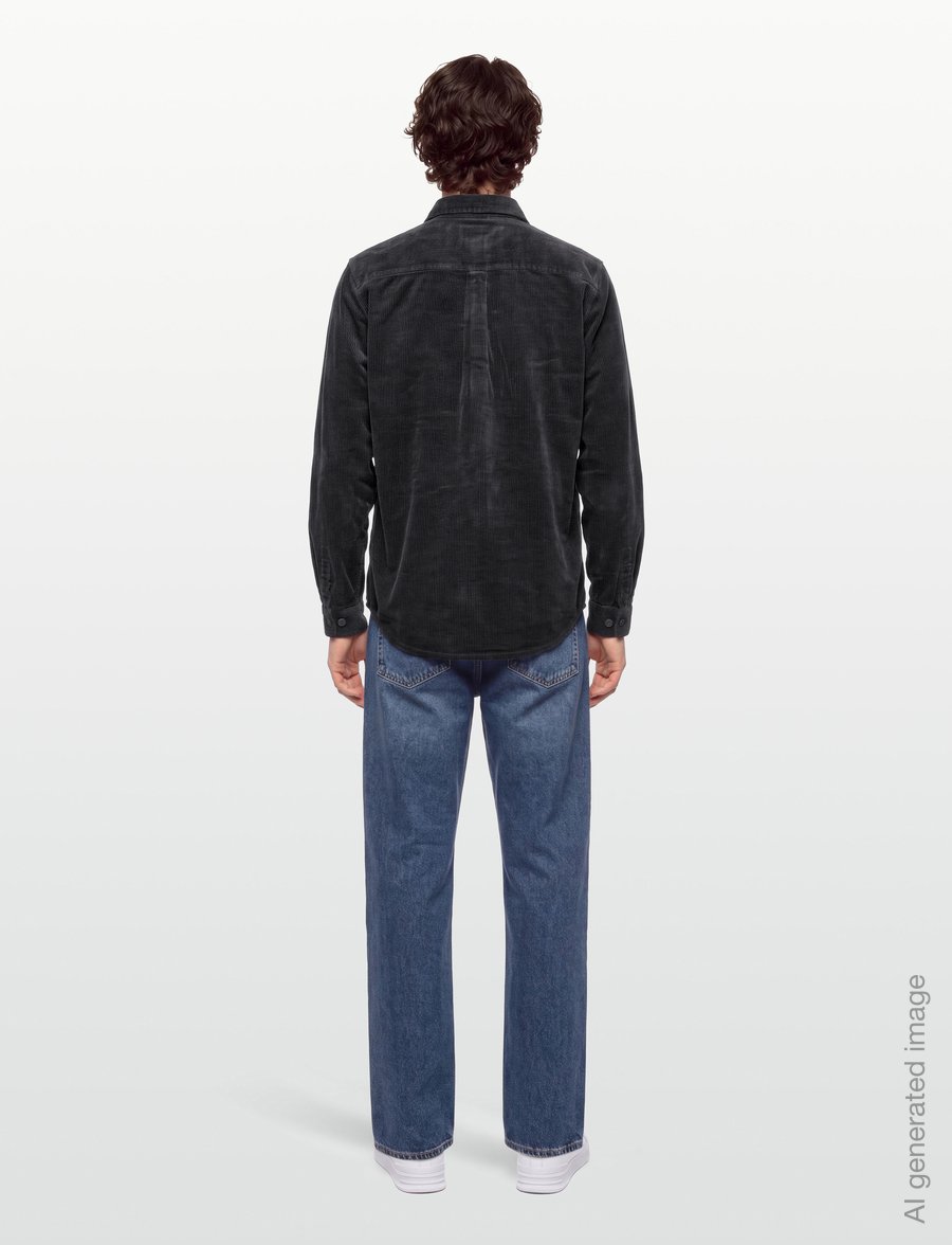 Revolution - Utility Shirt - corduroy shirts - darkgrey - 4